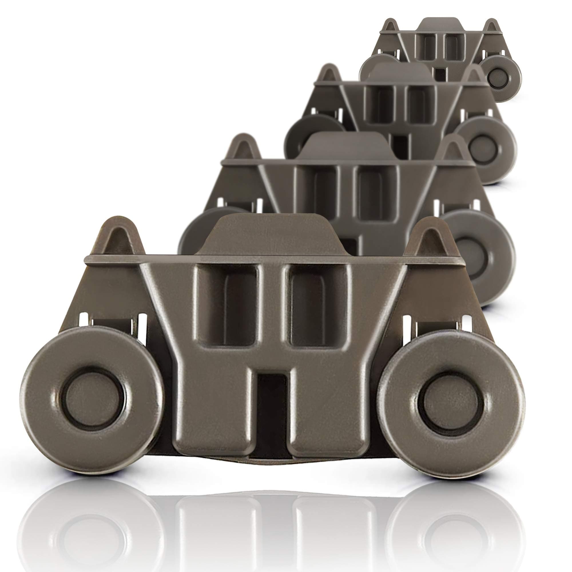 UPGRADED W10195416 (Packs of 4) , Resistant to Rust Dishwasher Wheels Lower Rack for Kitchenaid Whirlpool Maytag Kenmore. Dishwasher Rack Parts W10195420 AP5983730 W10579095A Replacement Wheels