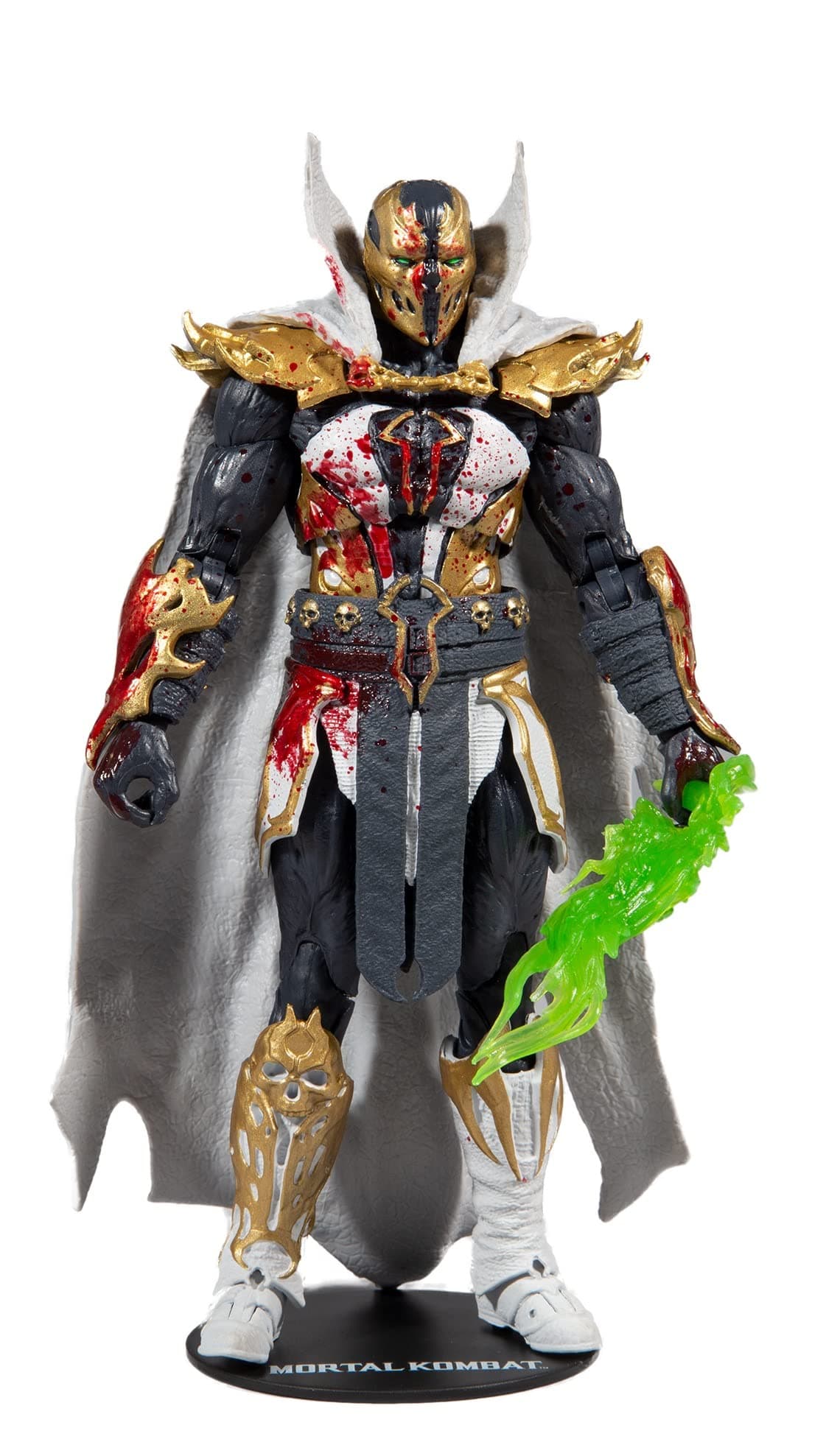 Toys, 7-inch Malefik Spawn (Bloody Disciple) Mortal Kombat 11 Figure with 22 Moving Parts, Collectible Mortal Kombat Figure with collectors stand base – Ages 14+