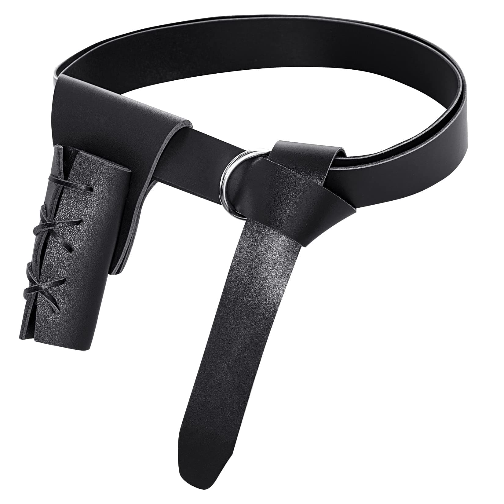 Medieval Renaissance Belt Sword Dagger Frog Case Leather Sword Holster for Halloween Knight Pirate Viking Warrior Costume