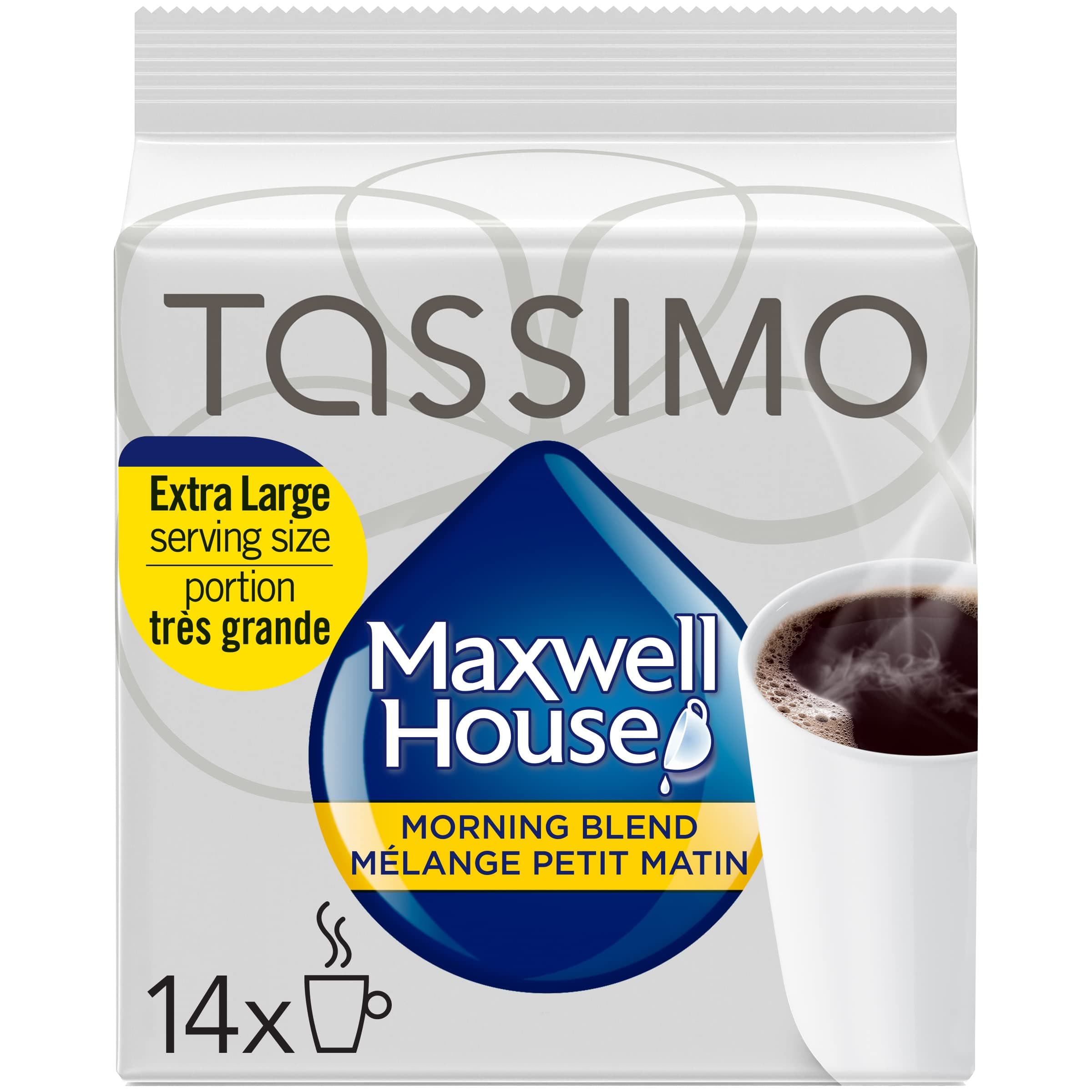 Maxwell House Tassimo Morning Blend Coffee 14 T-Discs 123G Imported from Canada
