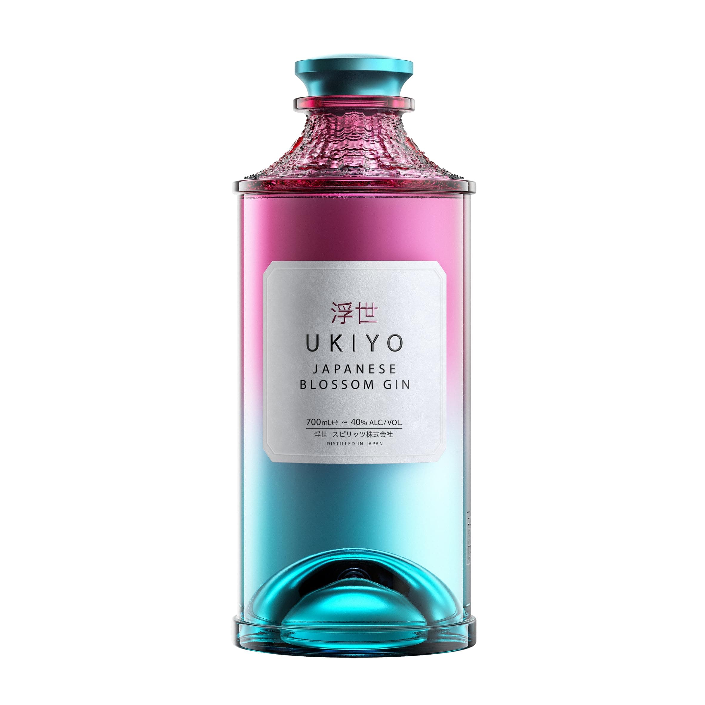 UKIYO Blossom | Japanese | Craft | Gin | Floral | Cherry Blossom, Yuzu and Sakura | Distilled with 5 native Japanese botanicals | 40% ABV | 70 cl