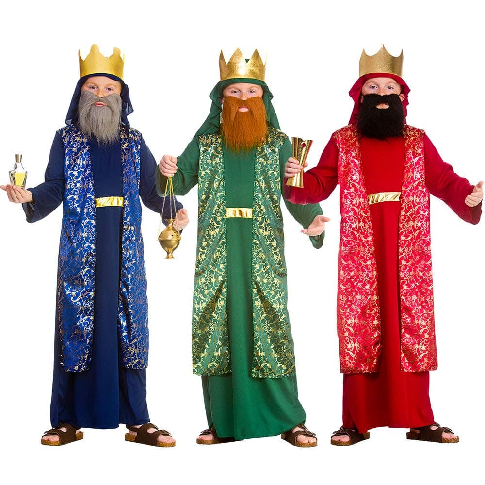 Kids Wise Man Christmas Nativity Fancy Dress Xmas Costume