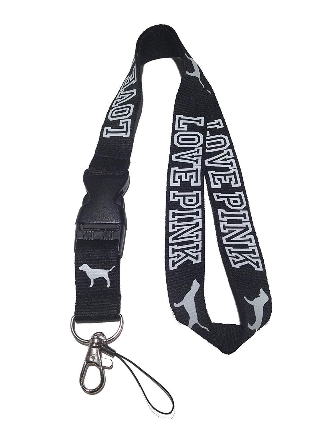 Lanyard for Keys Lanyard Black Neck Strap Keychain ID Holder Keyring for Keys Phones Bags