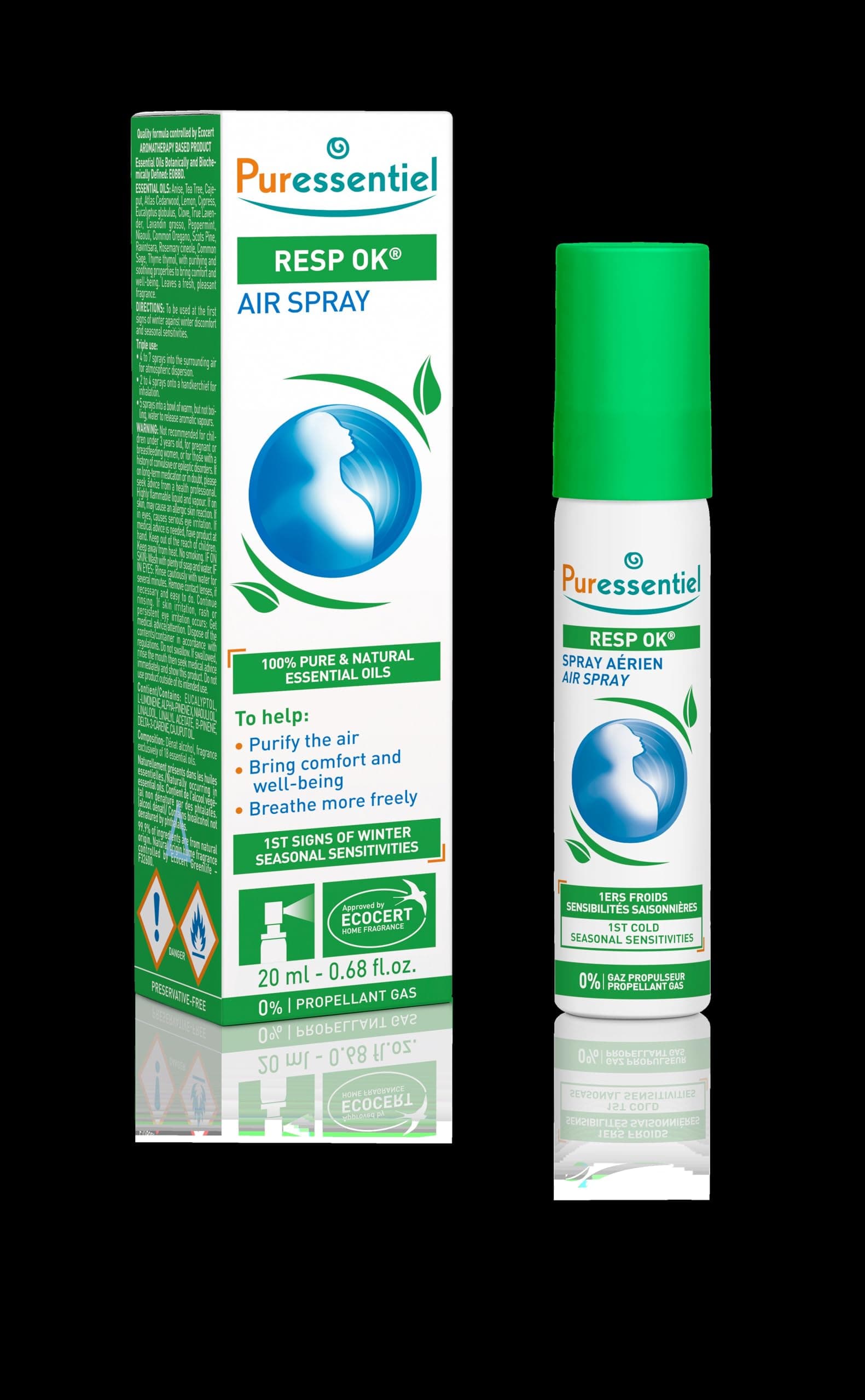 Respiratory Air Spray by Puressentiel for Unisex - 0.67 oz Air Spray