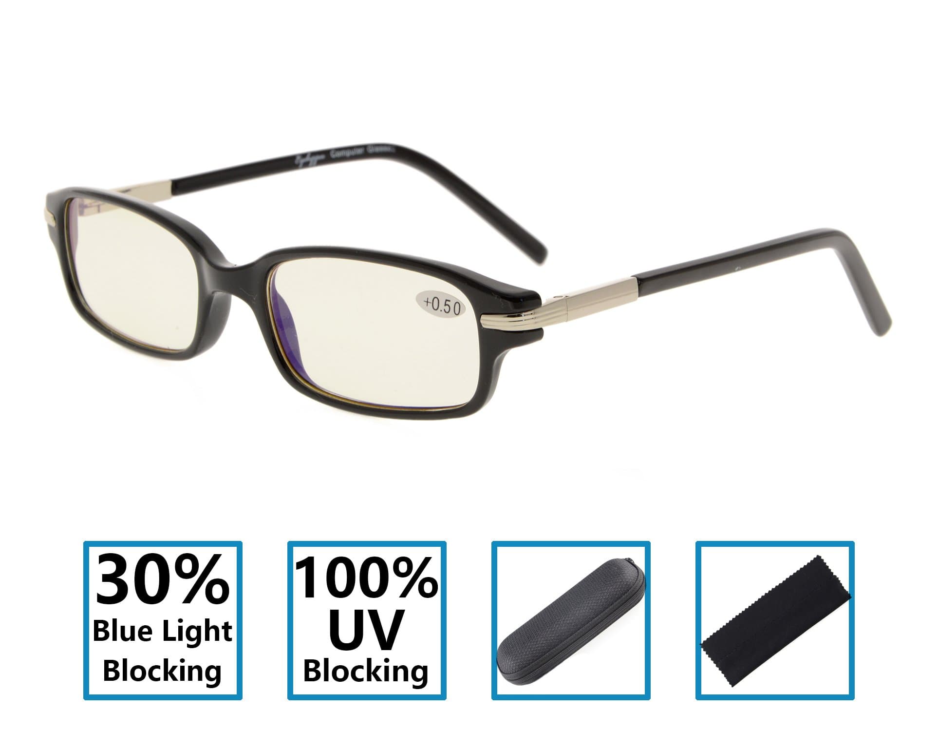 30% Blue Light Blocking, 100% UV Protection Retro Round Frame Good for Sleep Better Specs Computer Reading Glasses Unisex