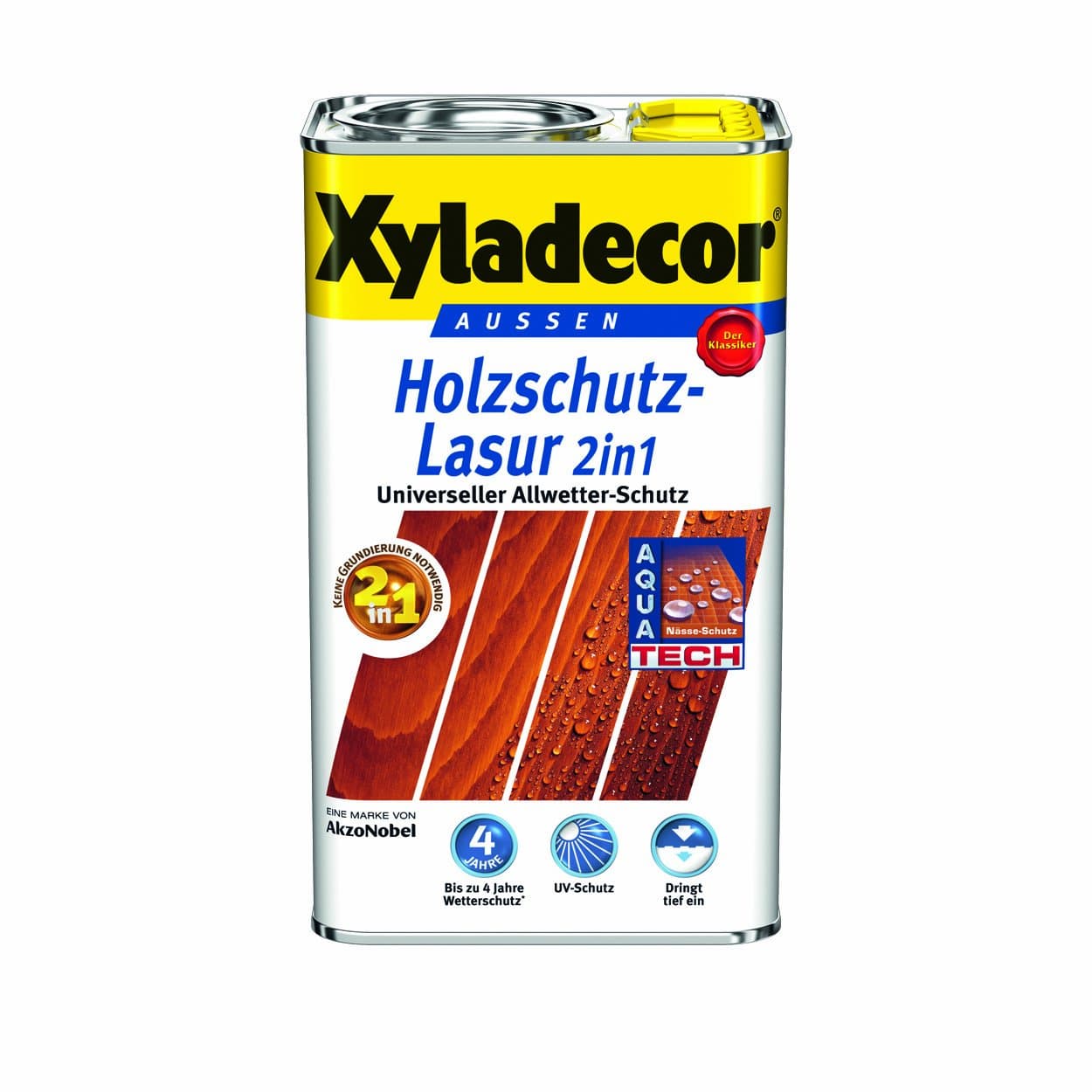 Xyladecor2 in 1 Exterior Wood Preservative, 5 Litre, Colour: Light Oak