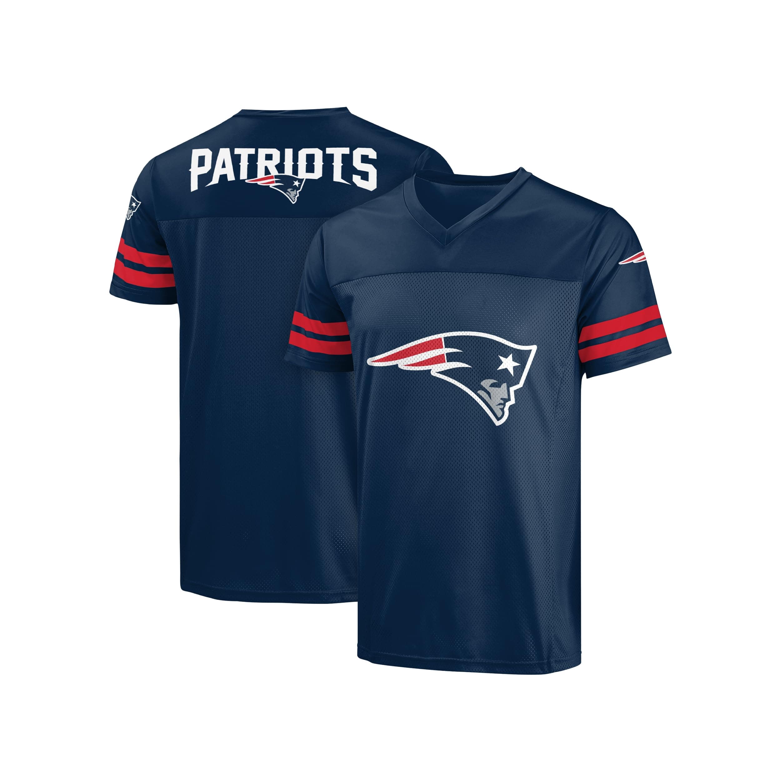 FOCONFL Men's Officially Licensed Primary Logo Wordmark Game Day Football V-Neck Top