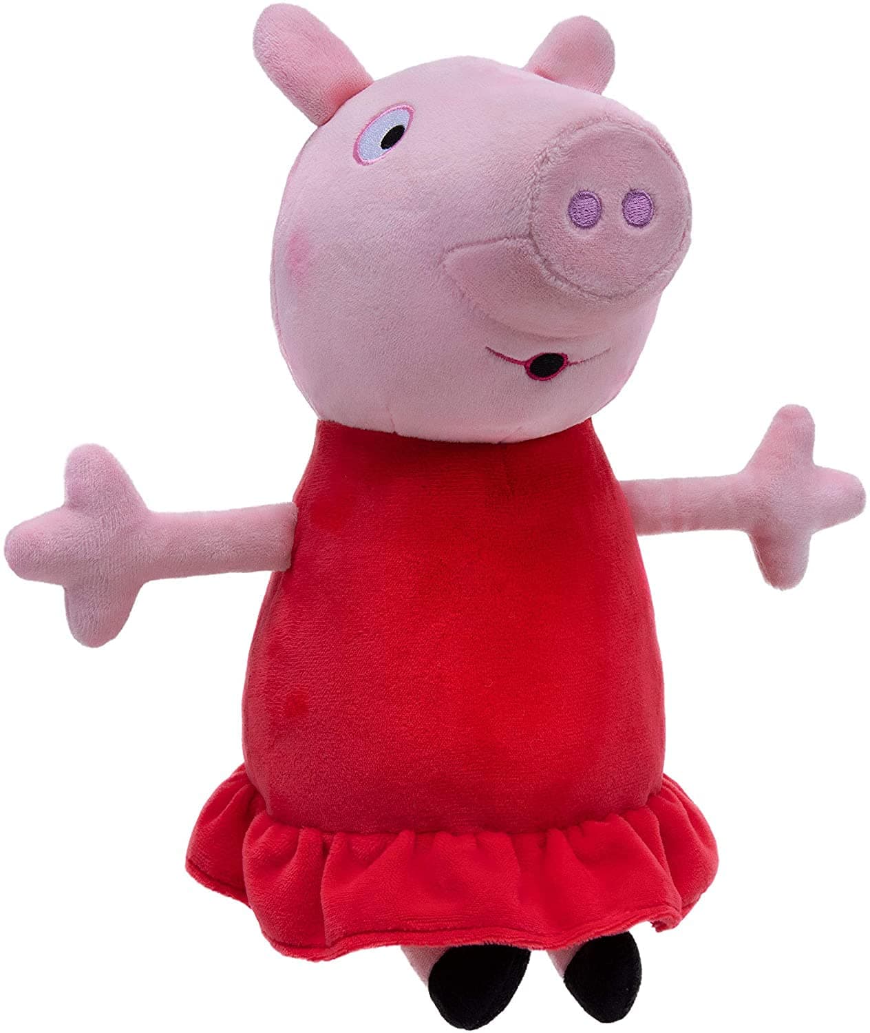 Peppa Pig Whistle N' Oink Plush Stuffed Animal Toy, Large 12" - Squeeze Peppa's Belly to Hear Her Whistle, Talk & Oink - Ages 18+ Months