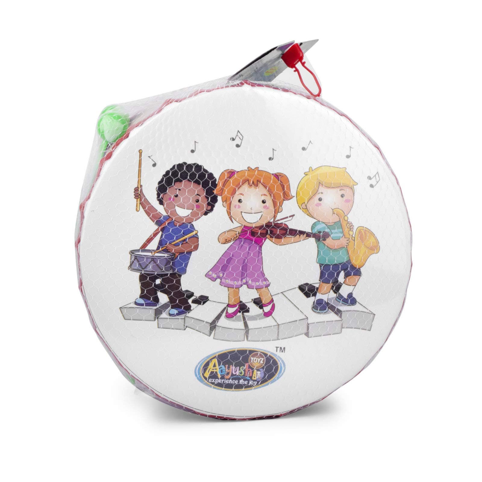 EL FIGO Merchandise Plastic Drums with 2 strikers, Multicolour, 2 strikers