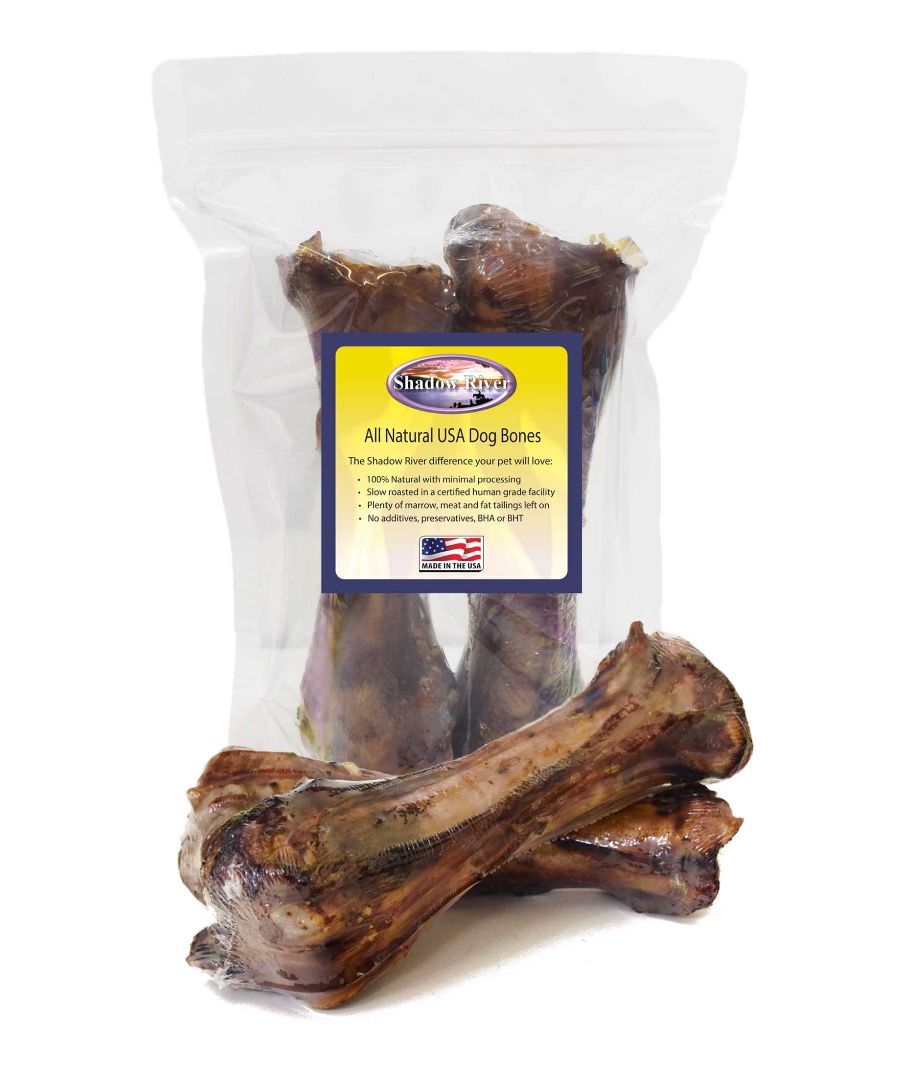 All Natural Beef Shank Jumbo Dog Bones 10-11" Long - Pack of 4