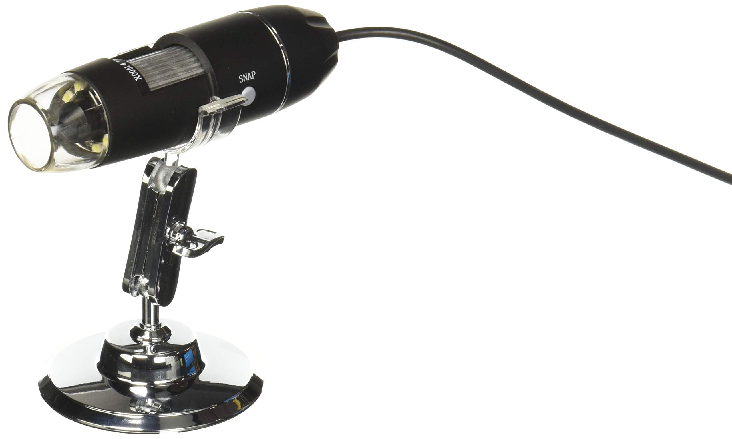 USB Microscope,1000x Zoom Digital Mini Microscope Camera with OTG Adapter and Metal Stand, Compatible for Micro USB Type-C Android, Windows Mac Linux