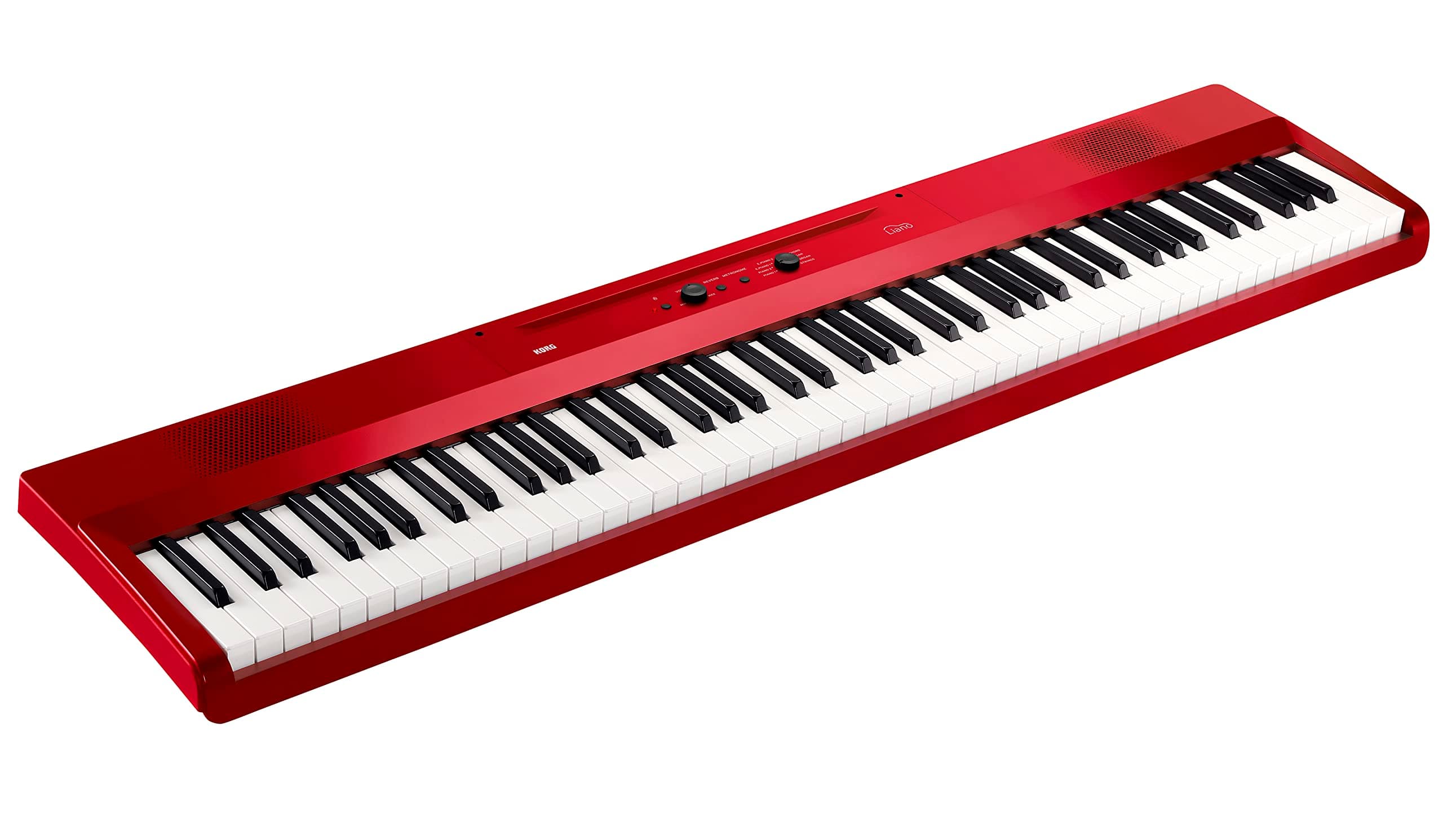 Korg Liano Portable 88-key Digital Piano w/ Semi-Weighted Keys, Bass Reflex Speakers and includes a Sustain Pedal & Power Adapter - Red