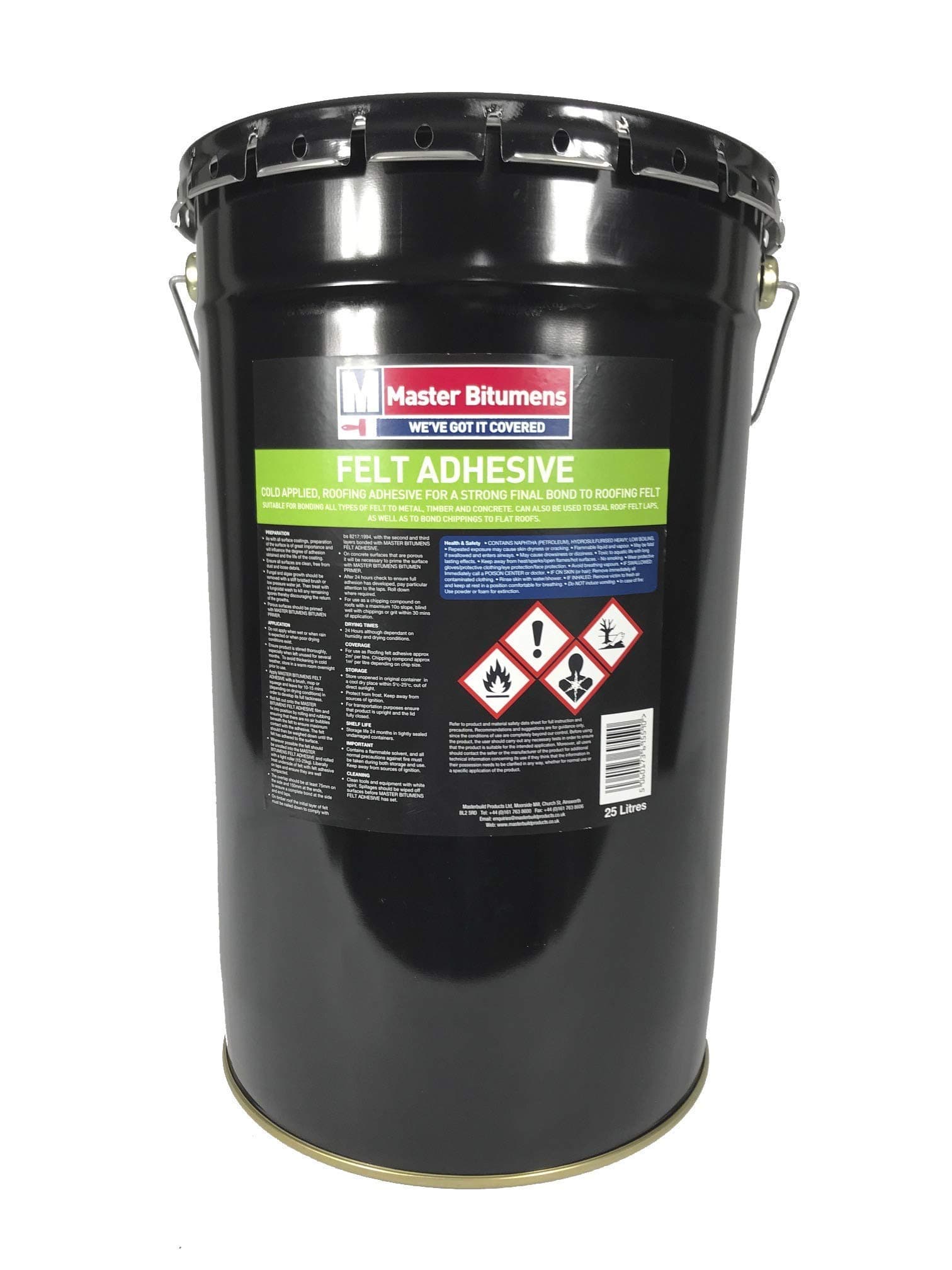 25 Litre Bitumen Roof Felt Adhesive