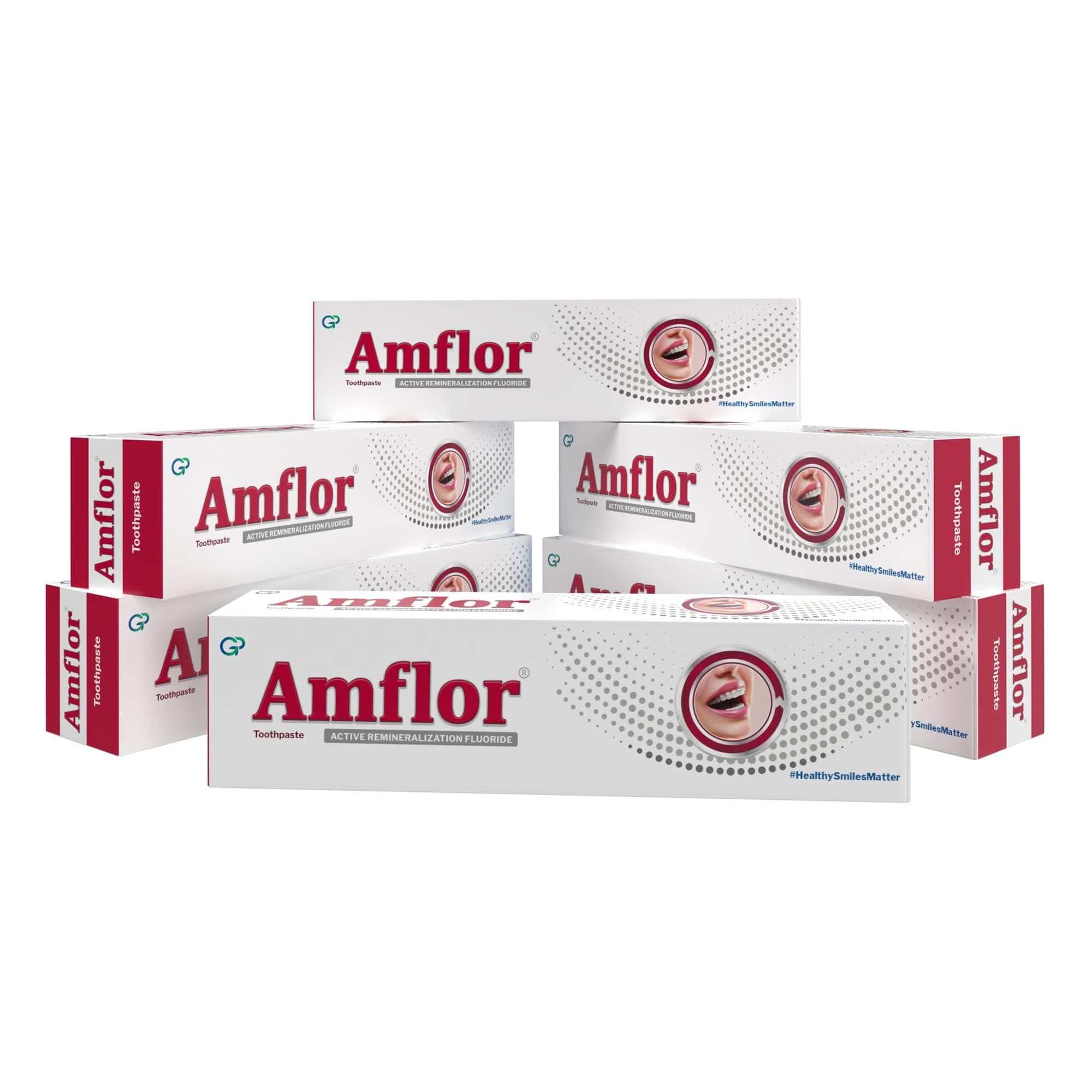 Amflor Toothpaste for Braces | Prevents Cavities & White Spot Lesions | Organic Amine Fluoride for Enamel Remineralization| Mint Flavour Orthodontic Toothpaste | Pack of 6 (70 g per pack)