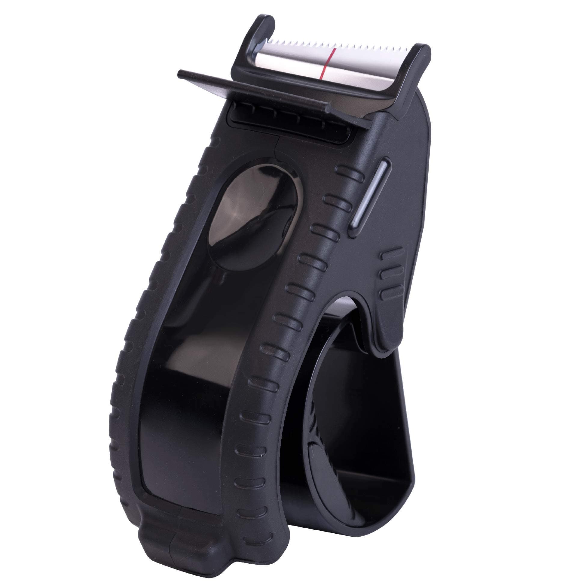 Heavy Duty Shipping Tape Dispenser: TENDO° Premium Line – Reusable, Replaceable, Eco-Friendly 2’’ Master Piece Dispenser for Pros with Patented 10° Sloped Chromium Blades - P-2200 (4th Gen.)_Black