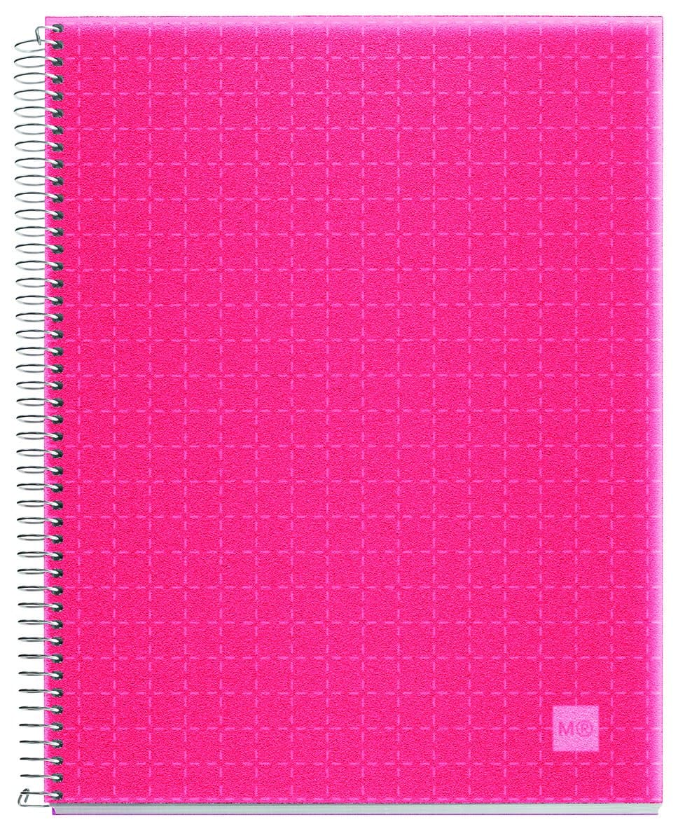 Michellius 47702 Ring Notebook, A6, Grid Ruled, Candy Cord, Raspberry