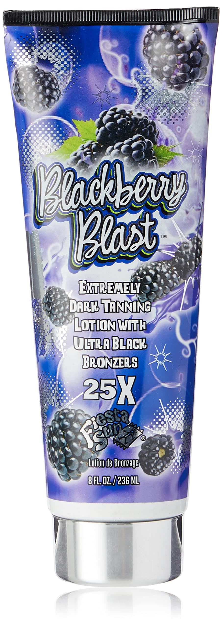 Blackberry Blast Extremely Dark Tanning Lotion with Ultra Black Bronzer 236ml
