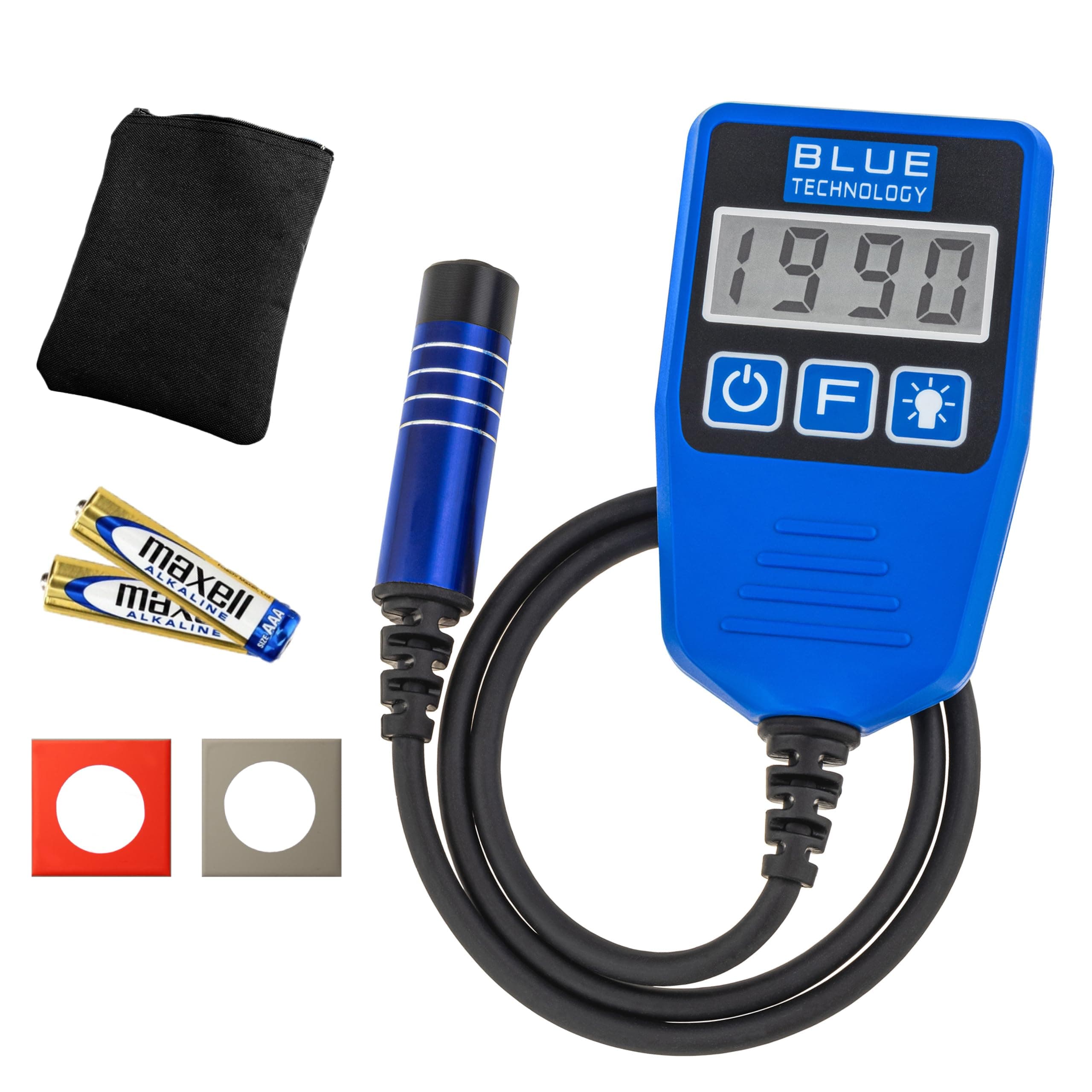 Coating Thickness Gauge for Car DX-13-S-AL | Paint Thickness Gauge Steel and Aluminium Bodies | Paint Meter Movable Flat Probe | Paint Tester Measuring Range up to 3000 µm | Made in EU
