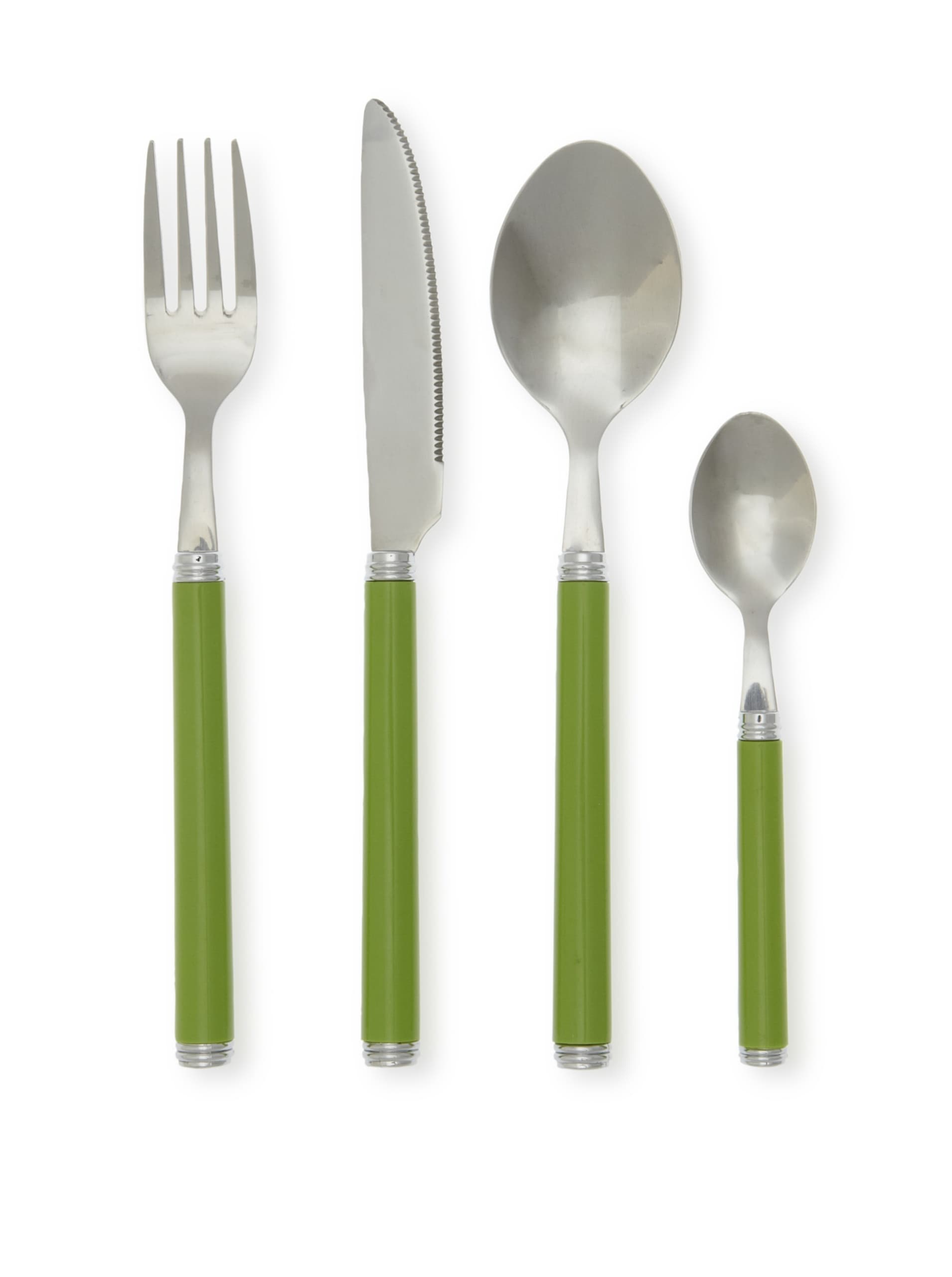 LeBrun 24-Piece Azale Classic French-Style Cutlery Set, Anis