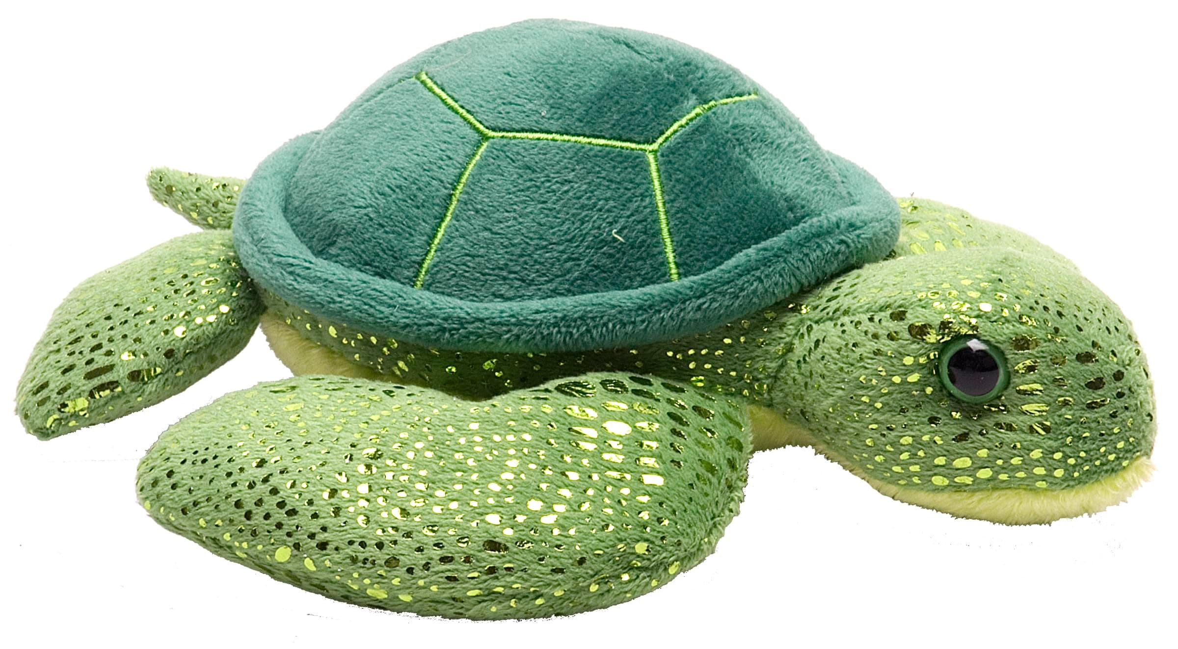 Wild Republic Hug’Ems Sea Turtle Plush, Stuffed Animal, Plush Toy, Gifts for Kids, 7,Green Sea Turtle,18 cm