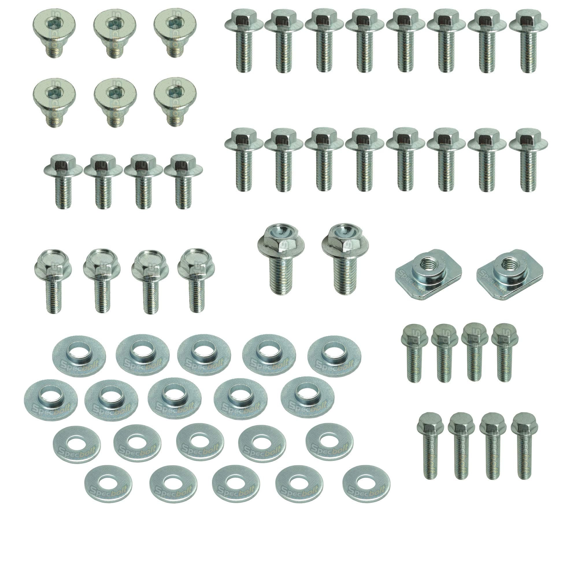 62pc Specbolt YZ YZF WR Body Bolt KIT for Yamaha Plastics, Seat, Fenders, Fork Guards Radiator shrouds bodywork YZ YZ-F WR YZ60 YZ80 YZ85 YZ125 YZ250 YF250F YZ400F YZ426F YZ450F YZF250 YZF450