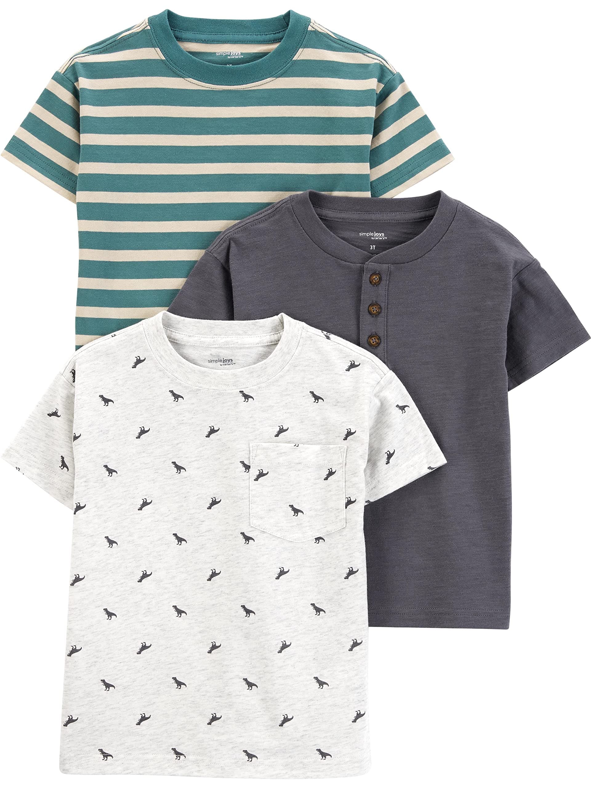 Baby Boys' 3-Pack Short-Sleeve Tee Shirts