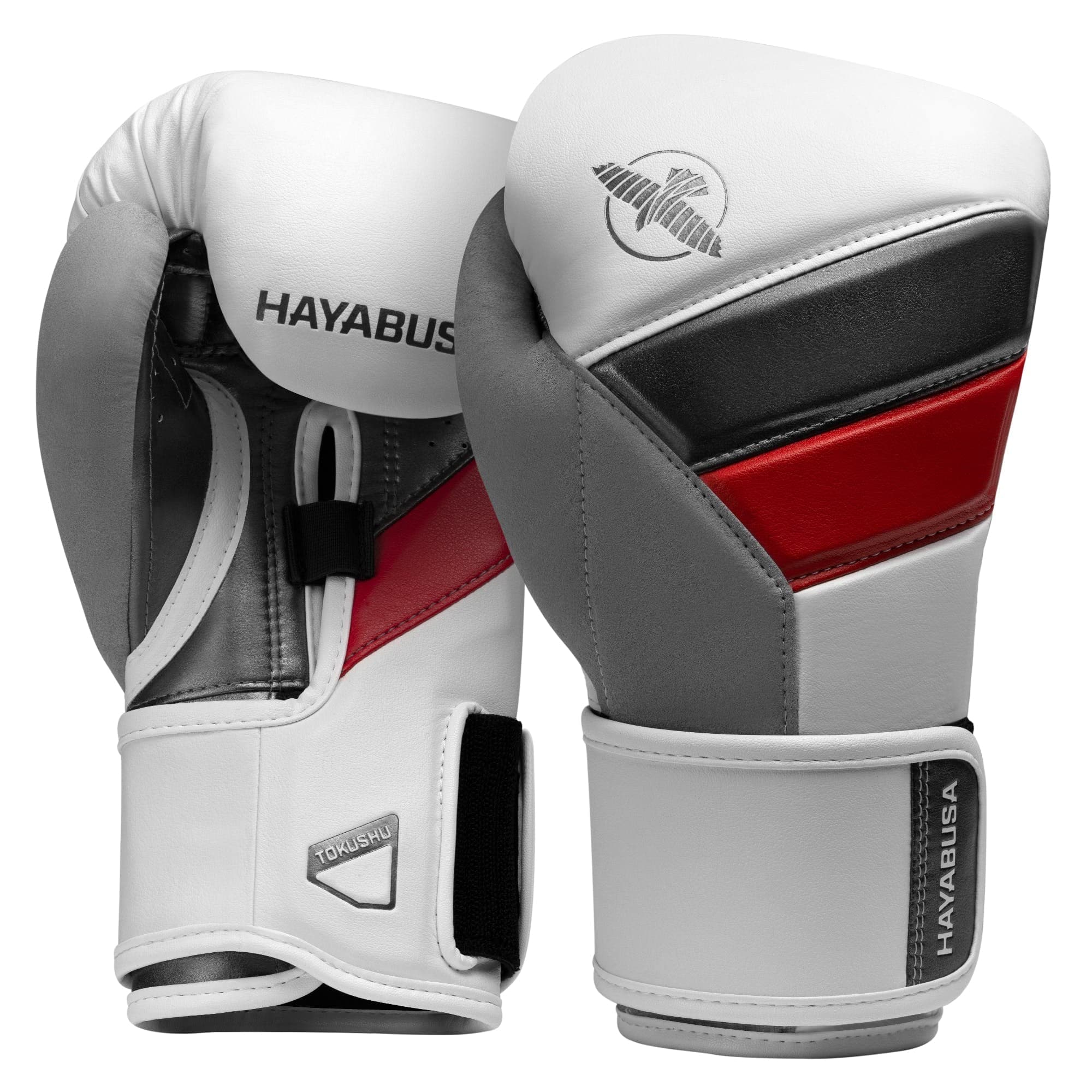 Hayabusa T3 Boxing Gloves for Men and Women Wrist and Knuckle Protection, Dual-X Hook and Loop Closure, Splinted Wrist Support, 5 Layer Foam Knuckle Padding