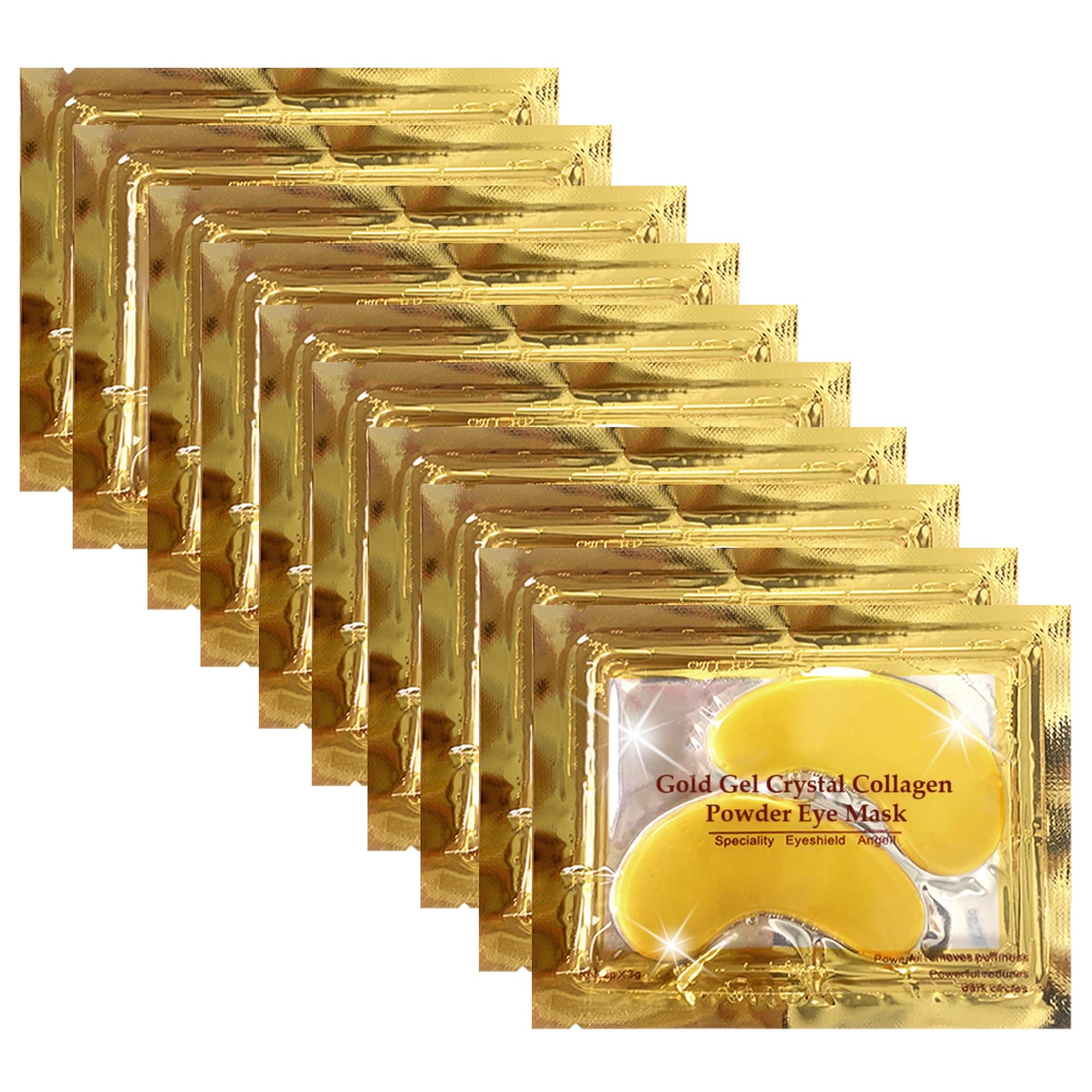 Jakuva 30 Pairs 24k Gold Collagen Eye Masks,Under Eye Patches for Puffy Eyes,Dark Circles & Reduce Wrinkles,Gel Moisturizing Eye Masks for Face Care,Under Eye Mask Bulk for Your Skin Care,Gold