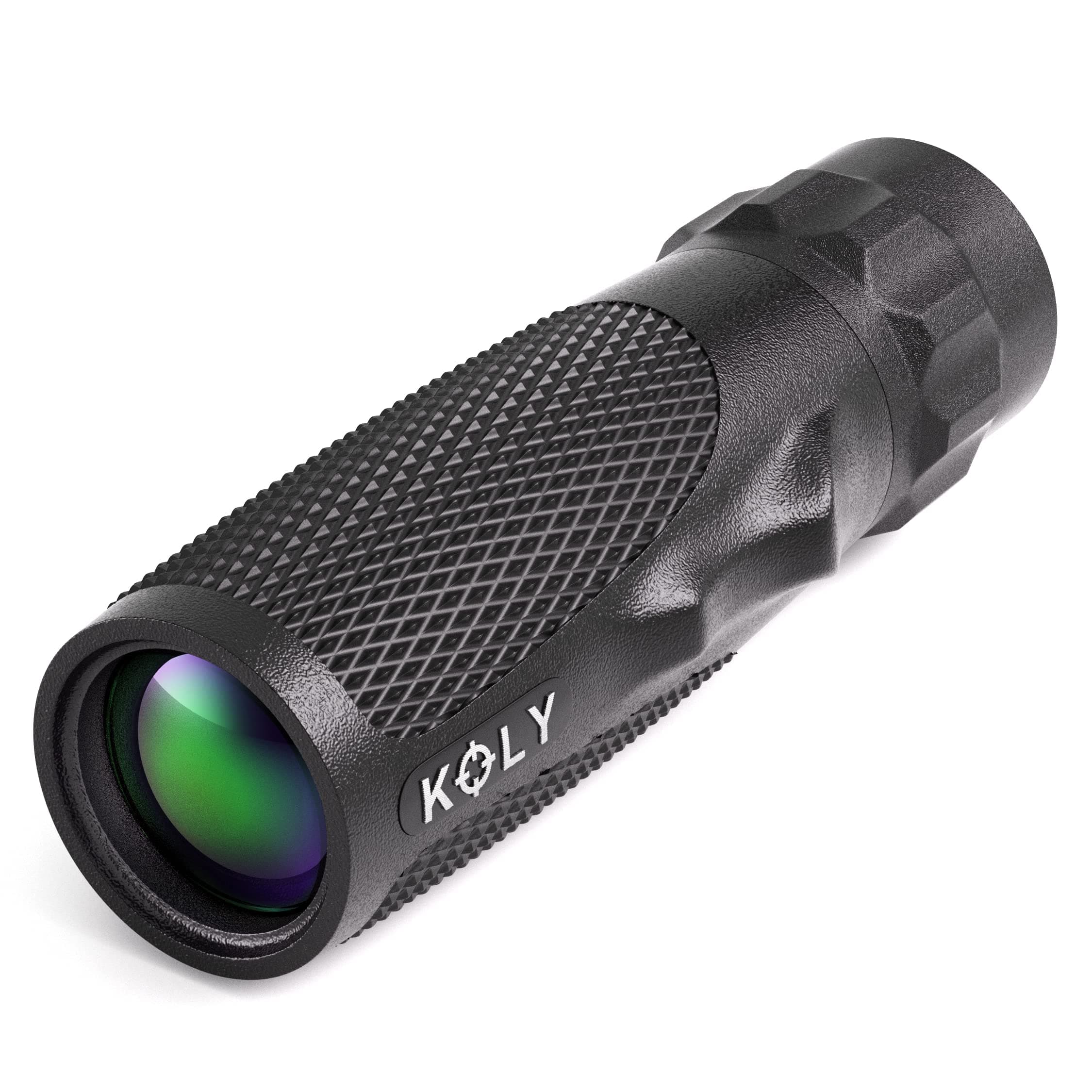 BAK-4 Prism 10X25 Monocular Telescope, Compact Weather Resistant Scope with Snake Skin Grip, Designed for Bird Watching, Hiking, Hunting, Archery, and More, 10X Magnification, Black