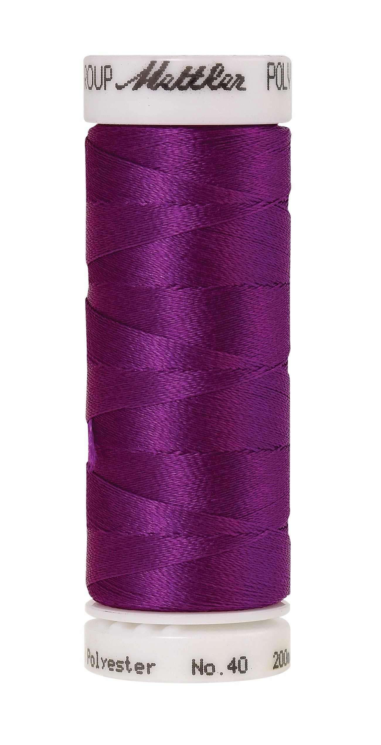 Mettler Poly Sheen Polyester Embroidery Thread, 220 yd, Purple Passion