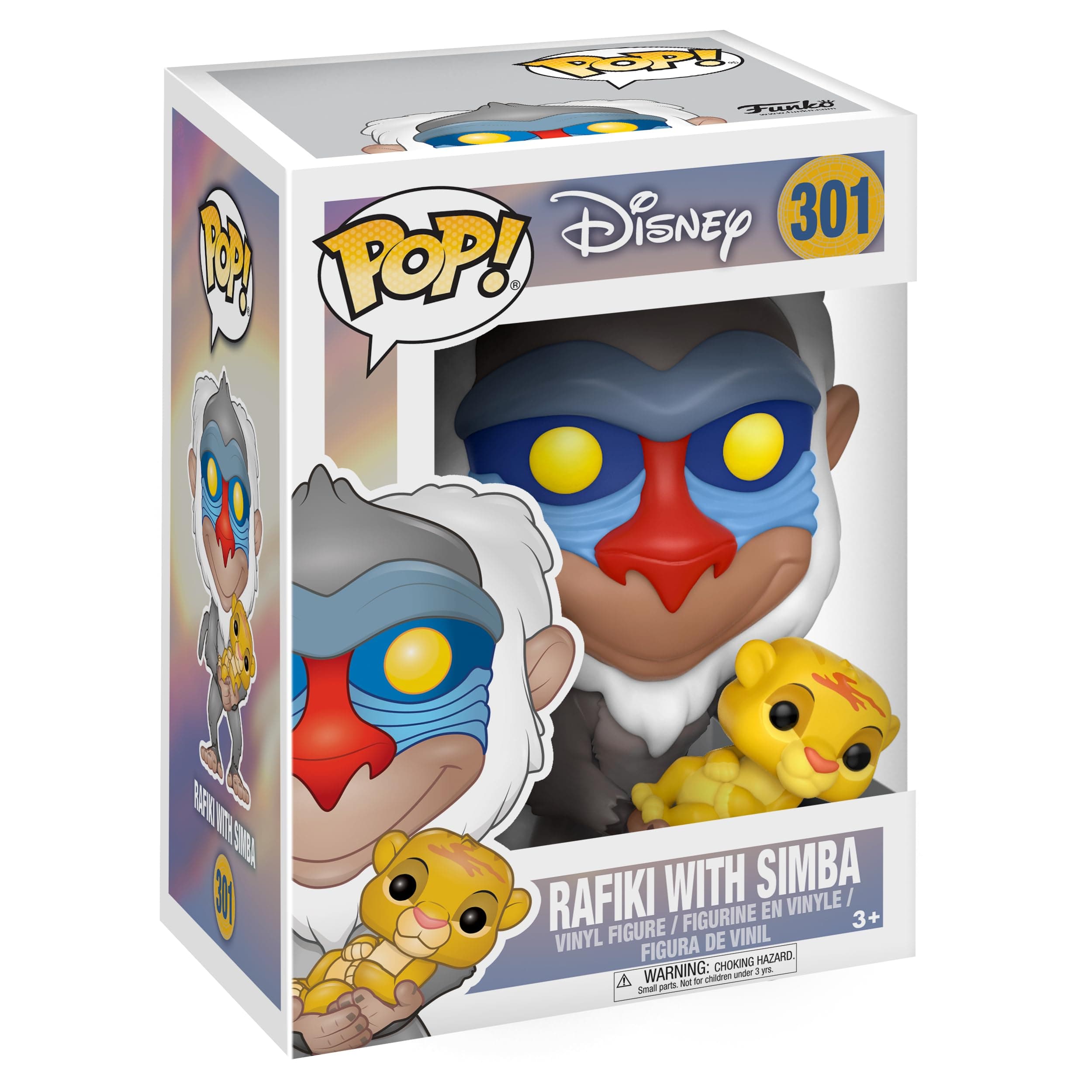 Funko Pop Disney: Rafiki Holding Baby Simba, Action Figure 20095, Multicolor, 3.75 inches