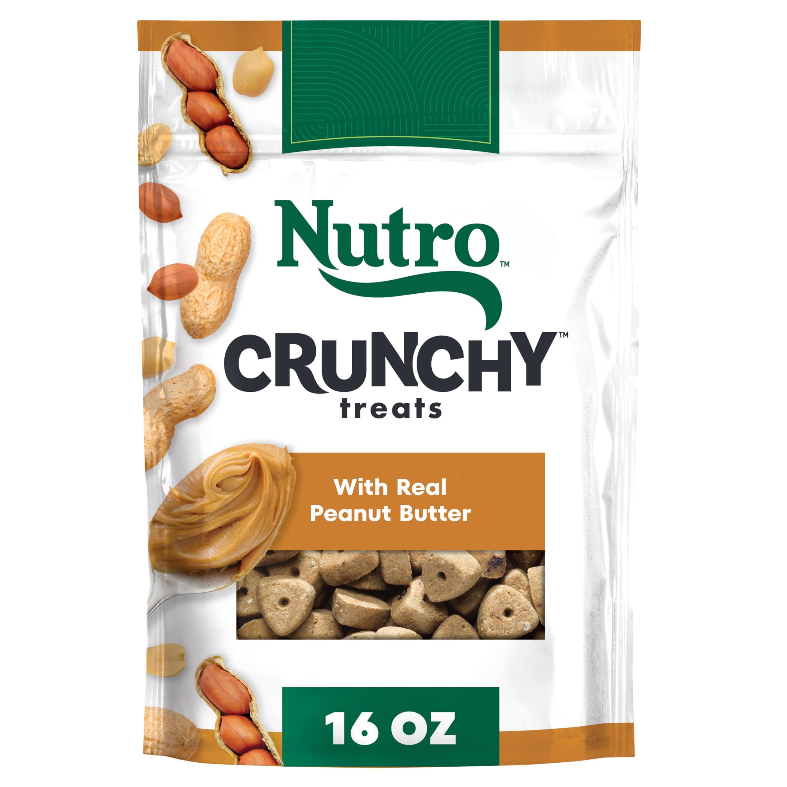 Crunchy Dog Treats with Real Peanut Butter, 16 oz. Bag