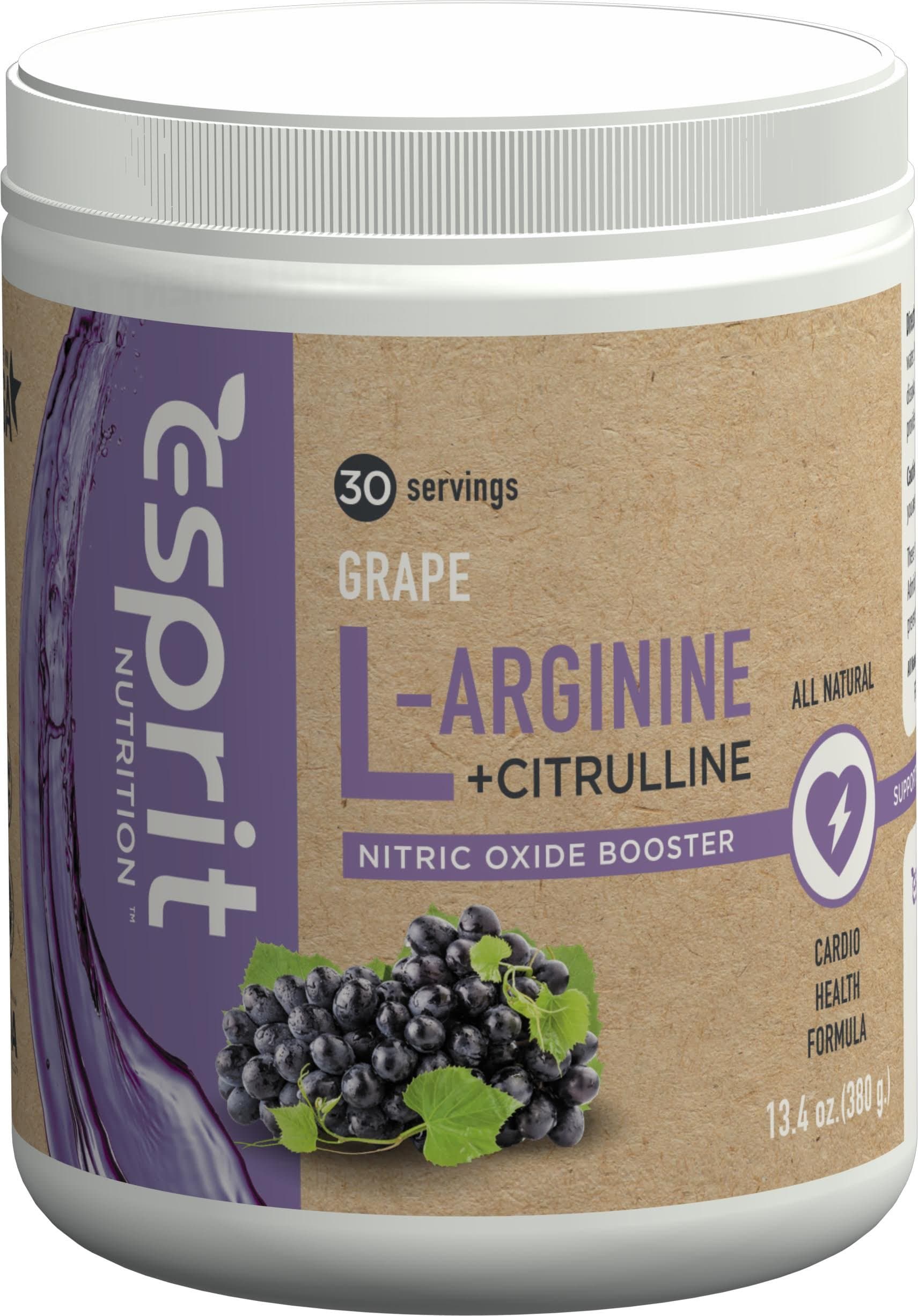 L Arginine Plus L Citrulline Grape Flavor 30 Servings