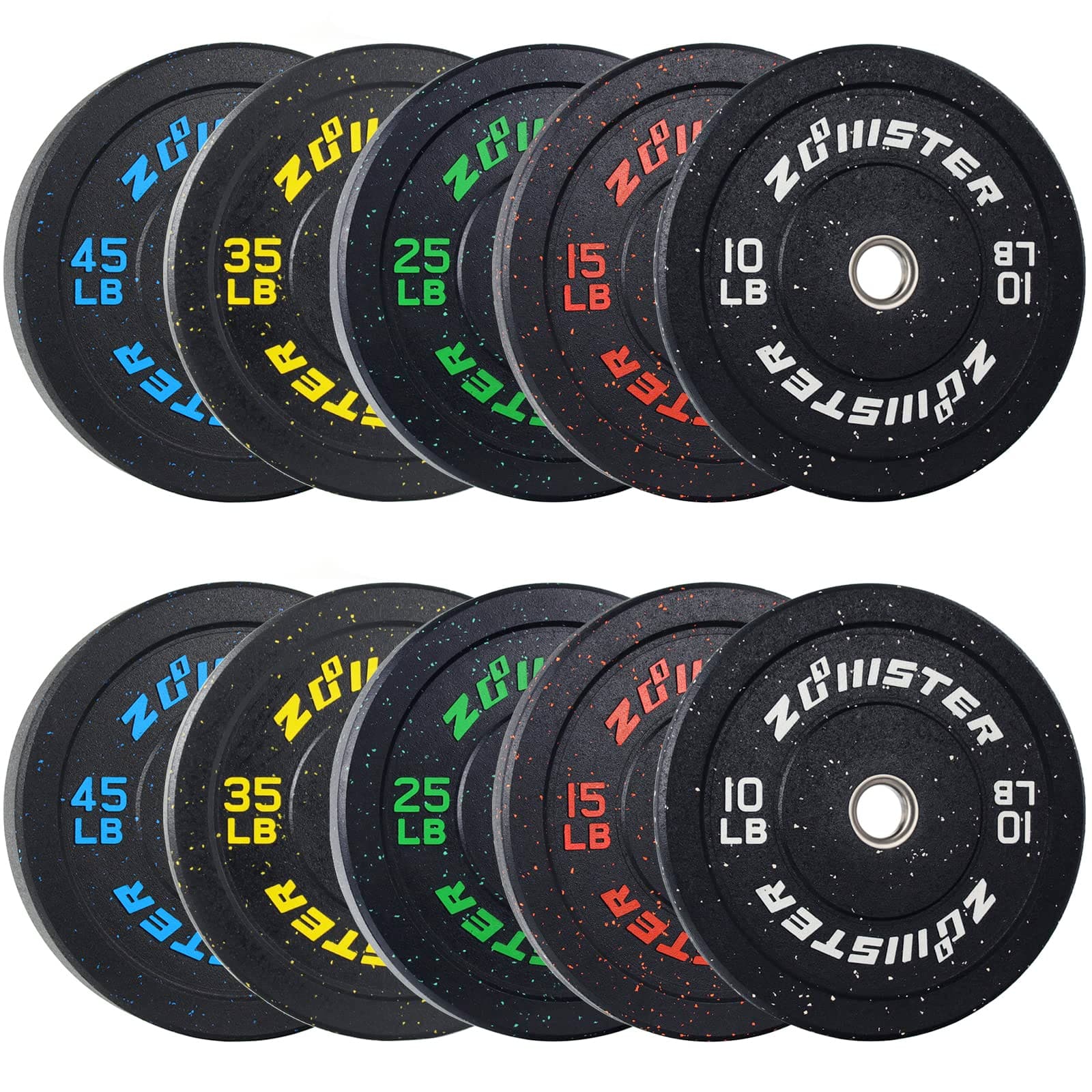 Bumper Plate Olympic Weight Plate High Bounce Bumper Weight Plate with Steel Insert Strength Training Weight Lifting Plate