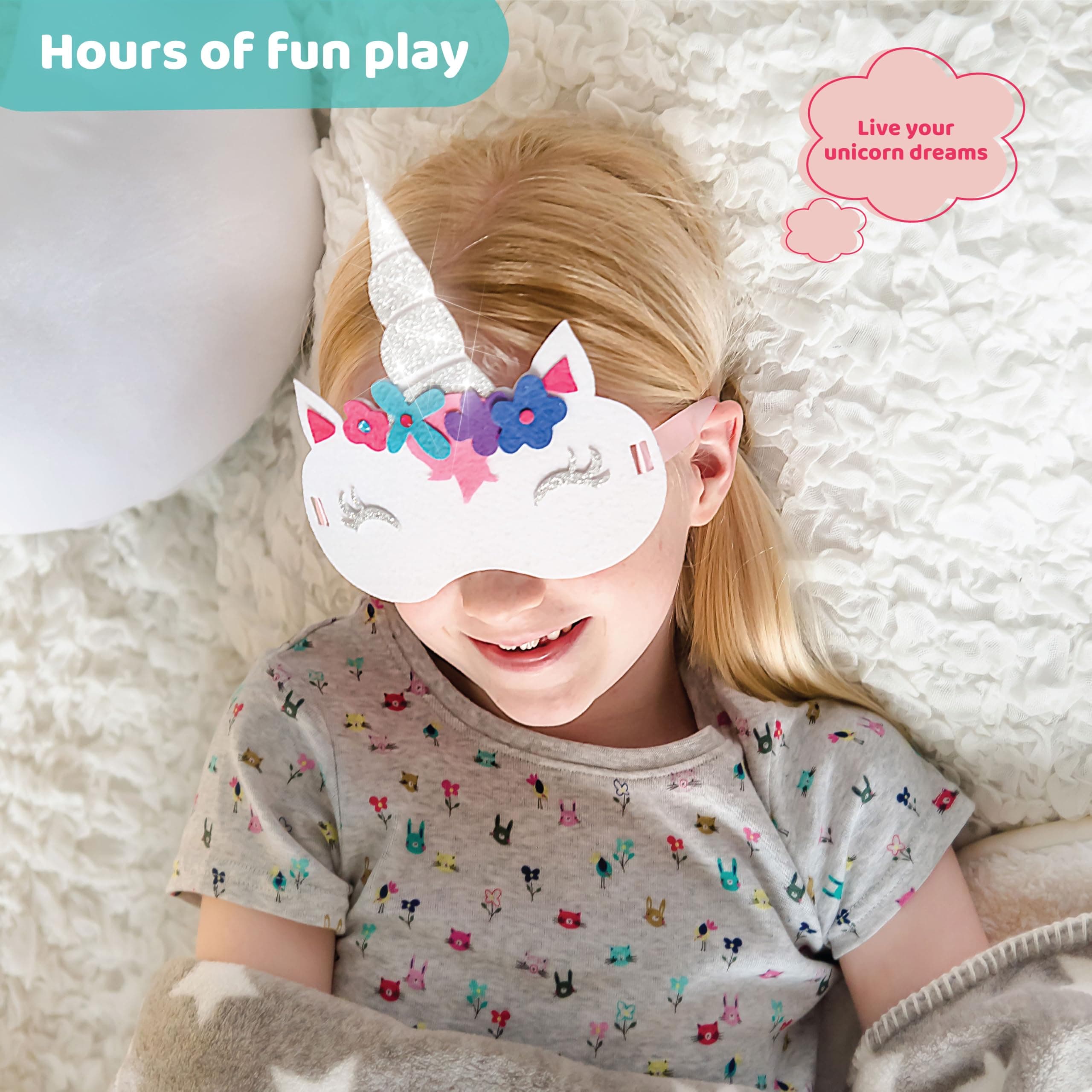 jackinthebox Unicorn Crafts for Kids Ages 5-8, 6-in-1 Gifts for Girls, Craft Kit, Toys, Arts and Crafts for Girls Aged 5 6 7 8 Years