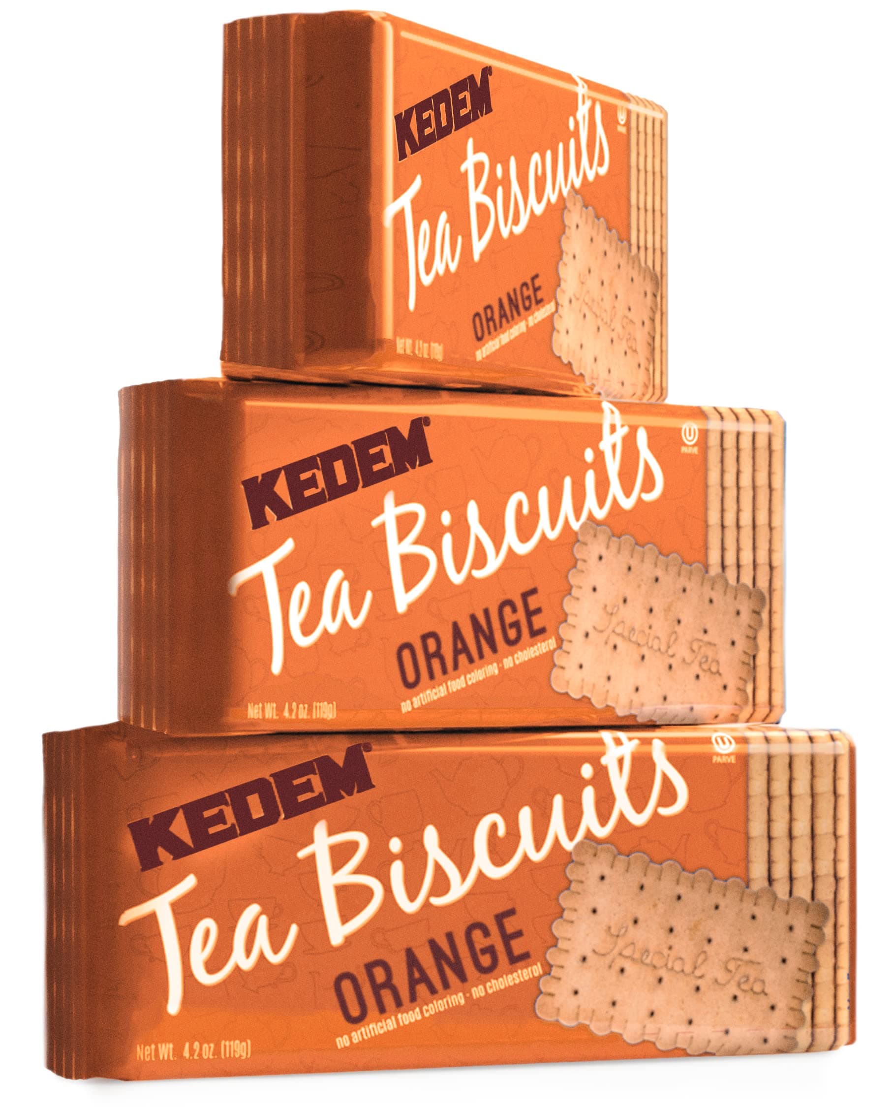Orange Tea Biscuits 120g Bag (Pack of 3) | Thin & Crisp Tea Biscuits, Great Dunking Cookie