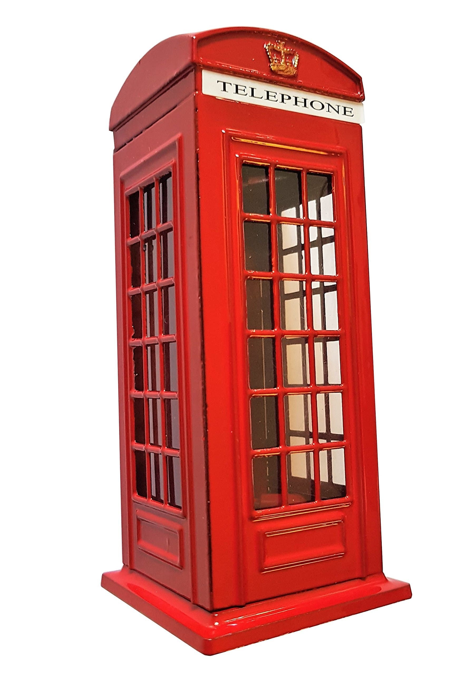 Red Metal Classic London Telephone Box for Children