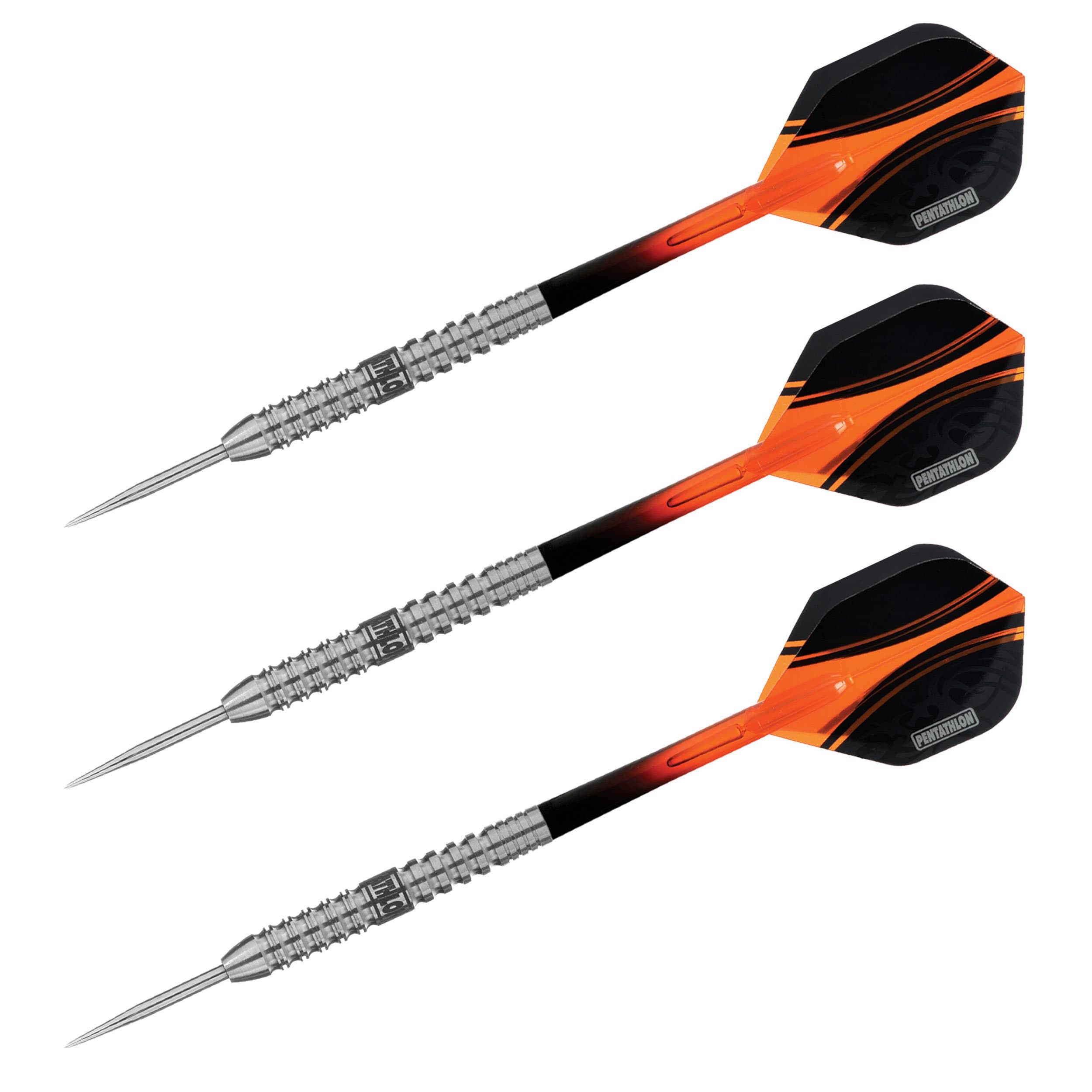Retriever Sports Pentathlon 90% Tungsten, Unique Machined Cuts -Steel Tip Darts 22G #82201
