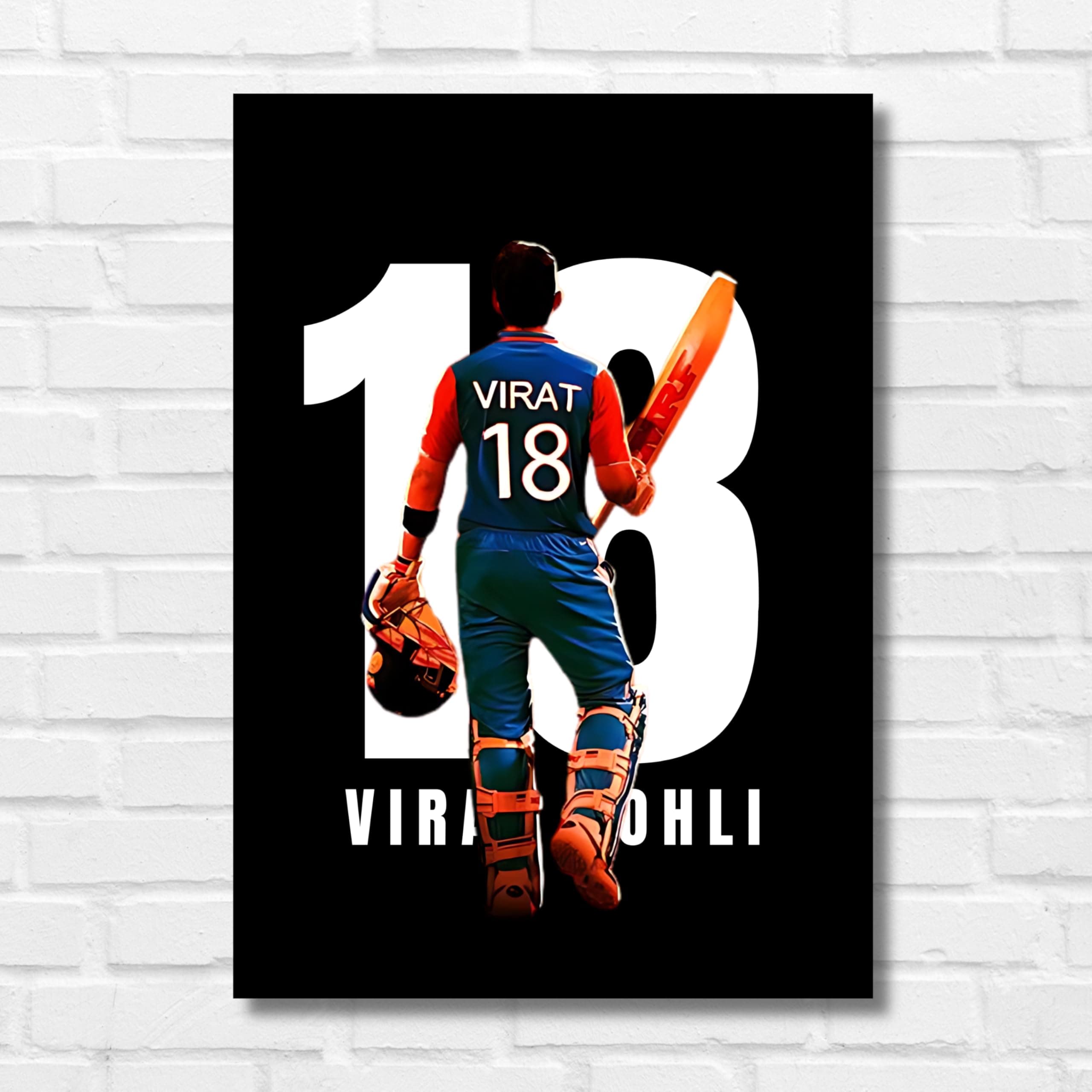 GOOD HOPE Cricketer Virat Kohli Poster Cricket Players Motivational Poster, Player King Kohli poster For wall decor, room decoration home bedroom living room Paintings Hostel Boys Ideal For Cricket Fans ( King Kohli 12 x 18 Inch Unframed)