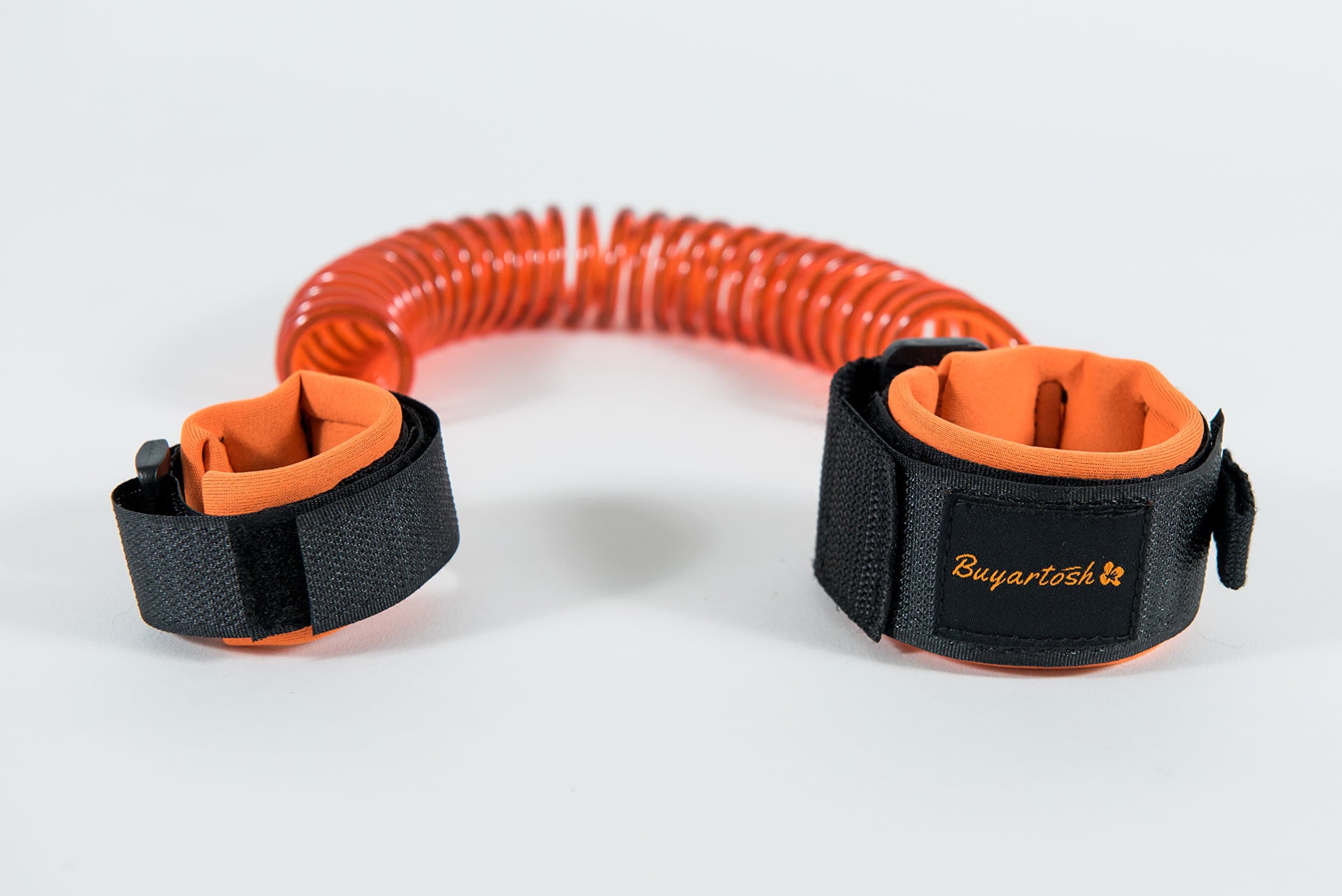 Buyartosh- Anti-Lost Child Wrist Strap- Connecting Wrist Band For Kid & Parent In Orange – Soft Skin Friendly Padded Straps & Strong Steel Wire – Safety Belt For Crowded Places.