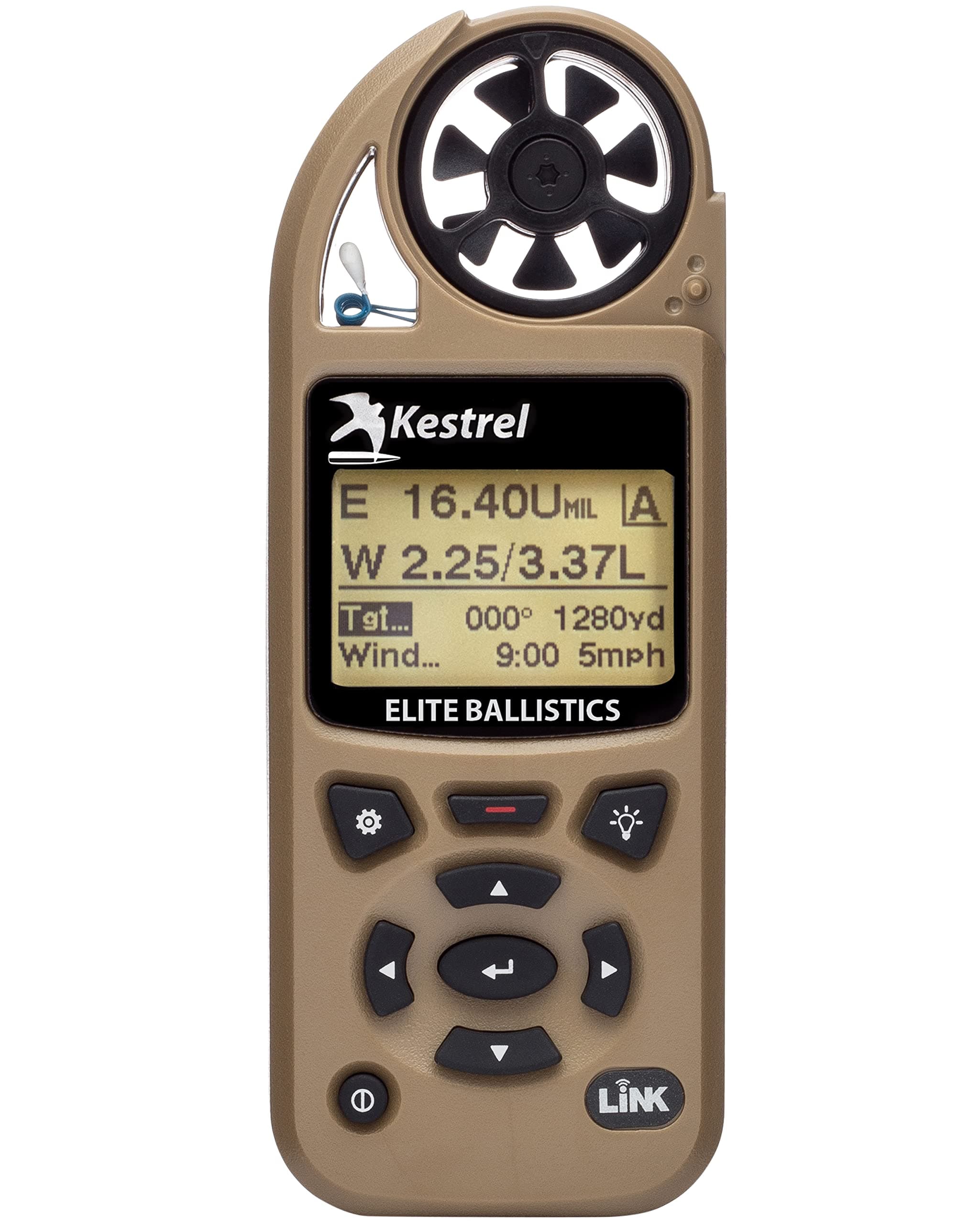 Kestrel 5700AB Elite Weather Meter w/Applied Ballistics + Link - Desert Tan
