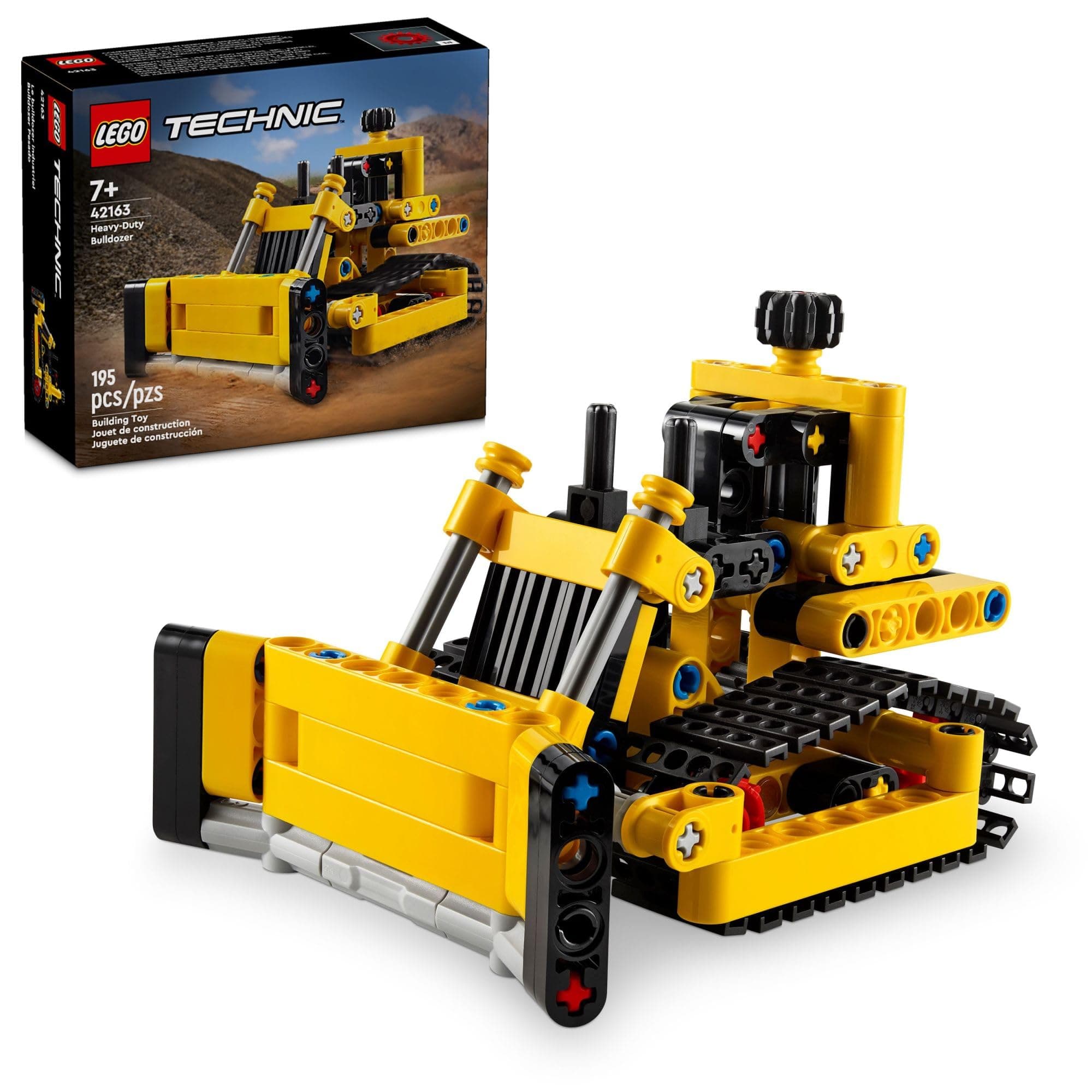 Technic Heavy-Duty Bulldozer Building Set, Kids� Construction Toy, Vehicle Gift for Boys and Girls Ages 7 and Up, 42163