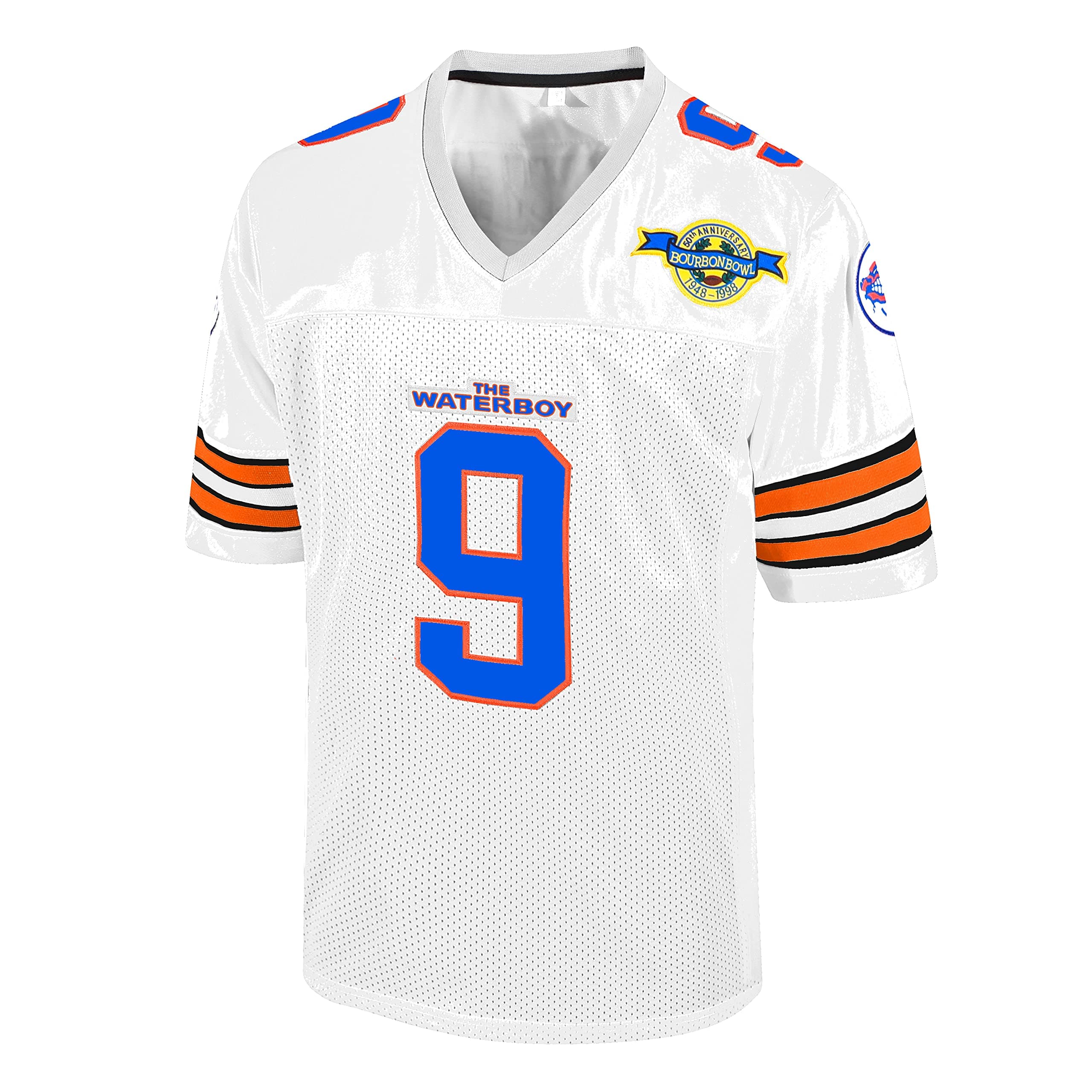 Bobby Boucher #9 The Waterboy Adam Sandler Movie Mud Dogs Bourbon Bowl Football Jersey