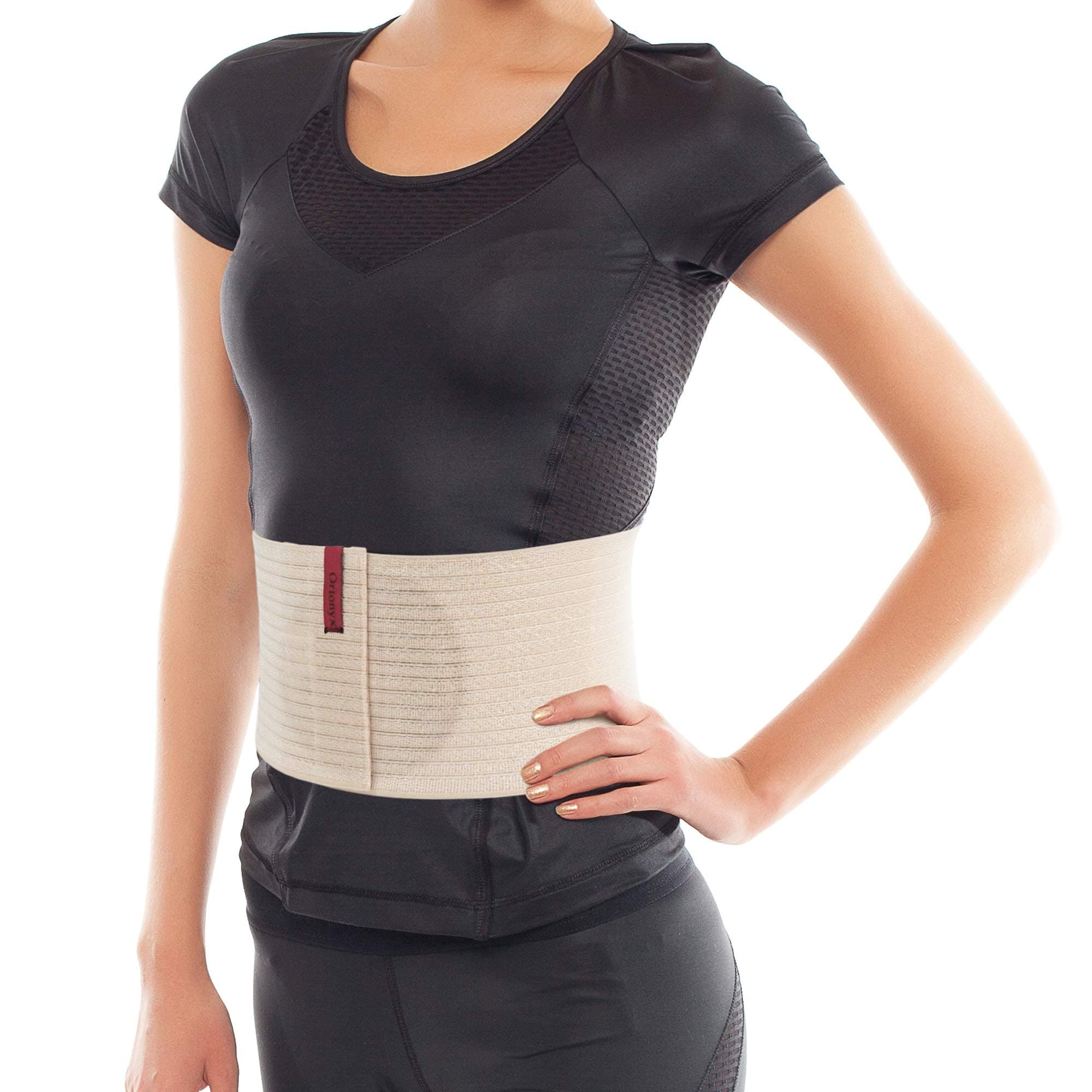 ORTONYX Beige 6.25" Abdominal Binder with Abdomen Pad
