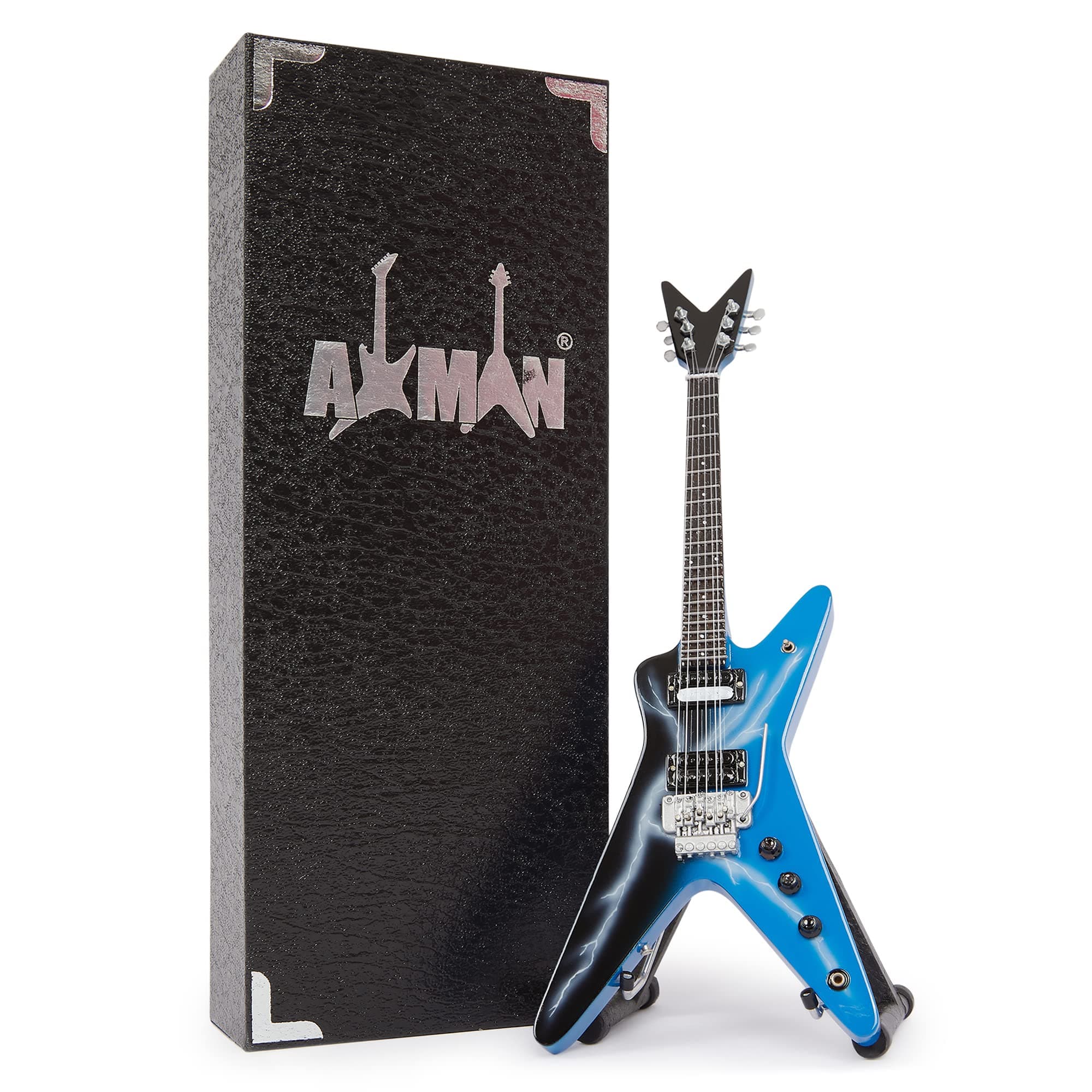 Axman Dimebag Darrell: Dime Slime - Miniature Guitar Replica - Music Gifts - Handmade Ornamental 1/4 Scale - Includes a Display Box, Name Tag and Miniature Guitar Stand