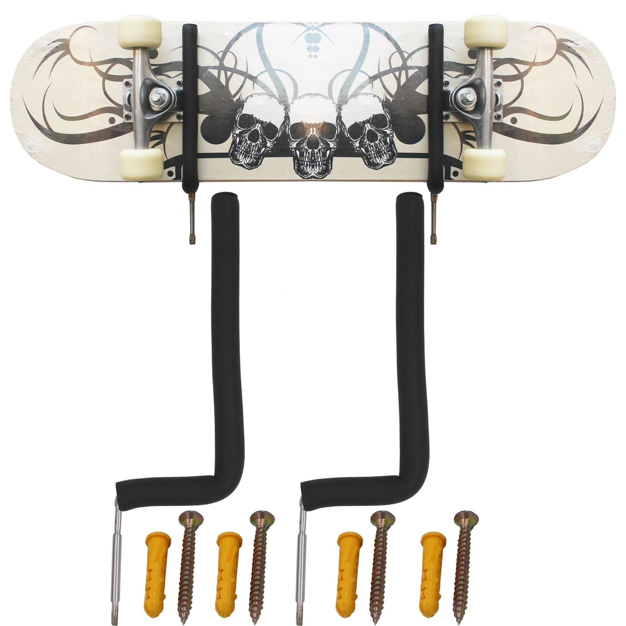 Teklife Horizontal Skateboard Wall Rack Skateboard Wall Mount - No board - Show off your board