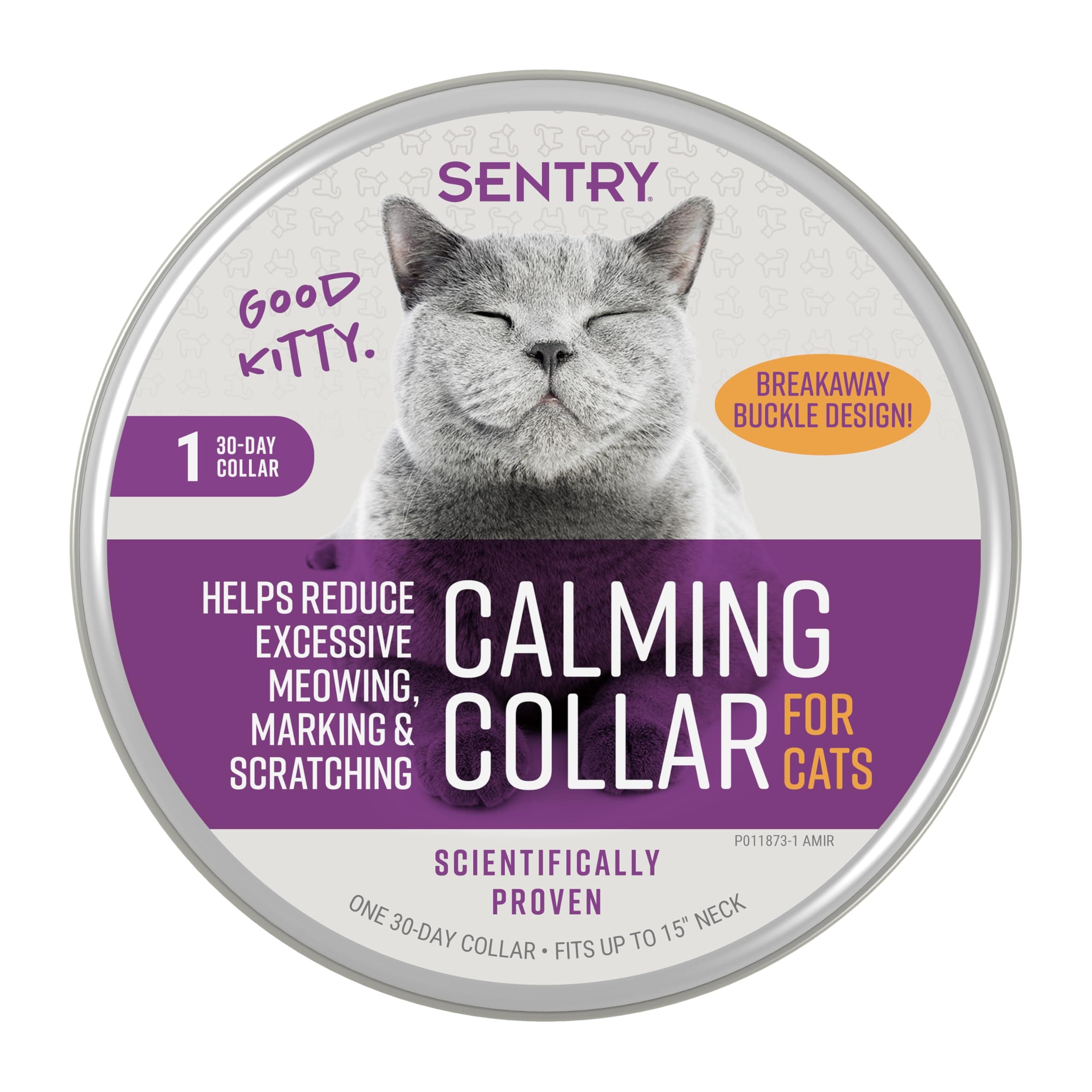 SENTRY PET CARE Sentry Behavior and Calming Collar for Cats, 1Ct, Purple