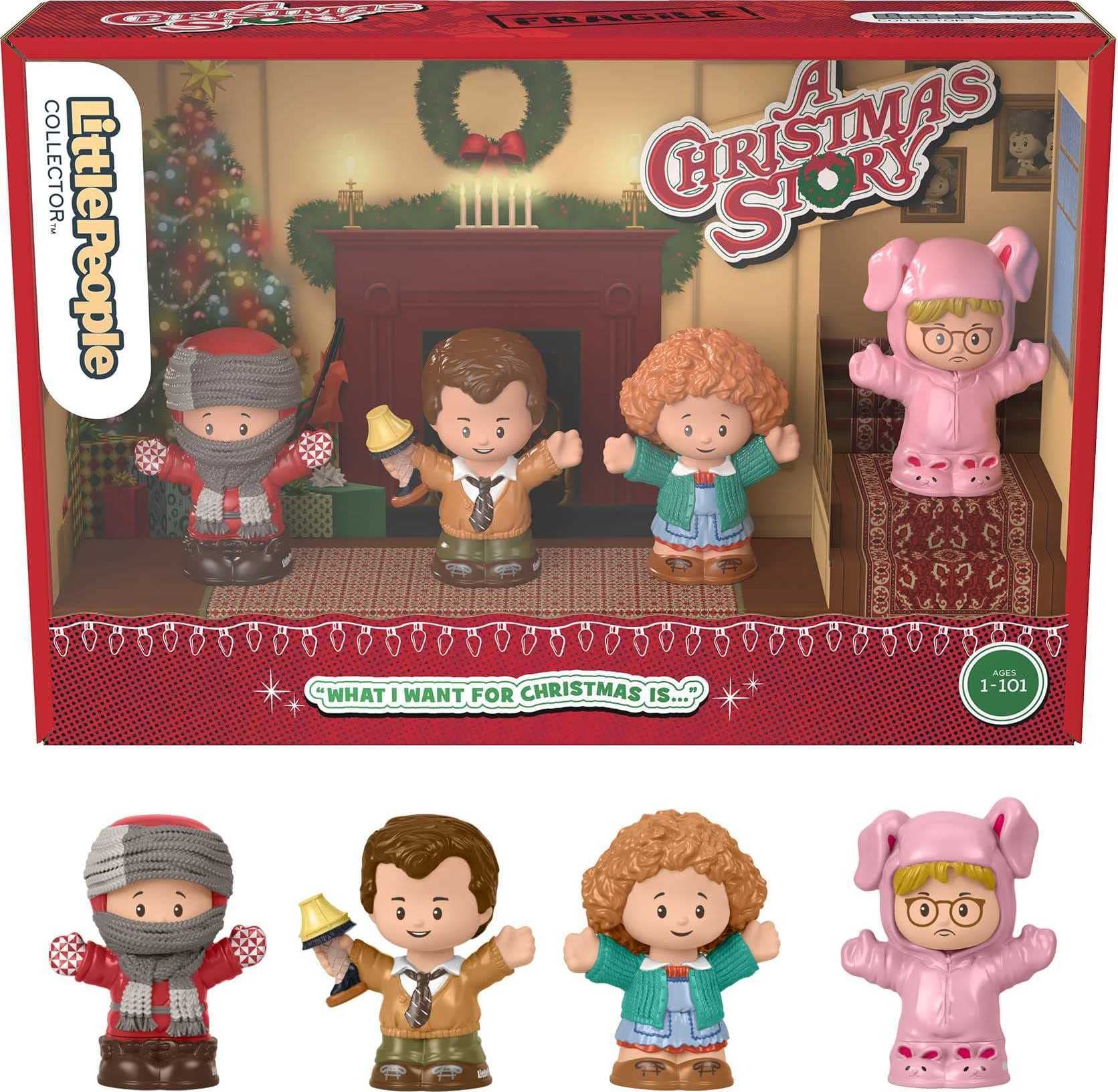 Little People Collector A Christmas Story, special edition figure set with 4 characters from the classic holiday movie