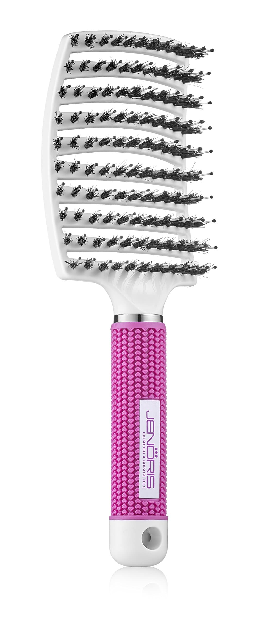 JenorisContouring Vent Paddle Brush; Salon quality Vent Brush the ultimate styling tool for blowouts. Prevents harmful heat damage and anti-static making styling easy with great results
