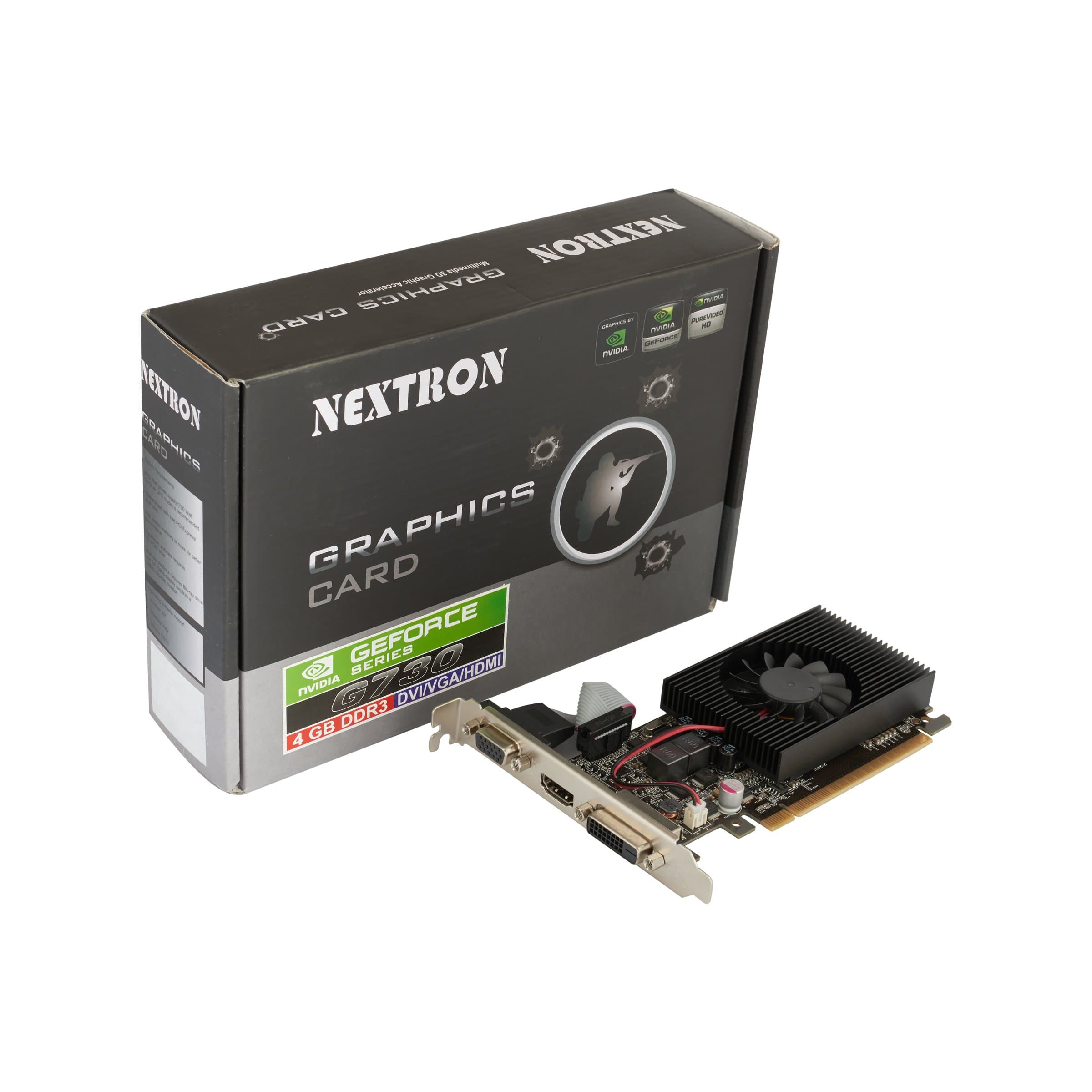 Nvidia GeForce GT 730/4GB/64-Bit DDR3 PCI Express Graphic Card/64 Bit/D-SUB(VGA)/HDCP support/192 Cuda Core/Direct X 12/Heat Sink with Fan